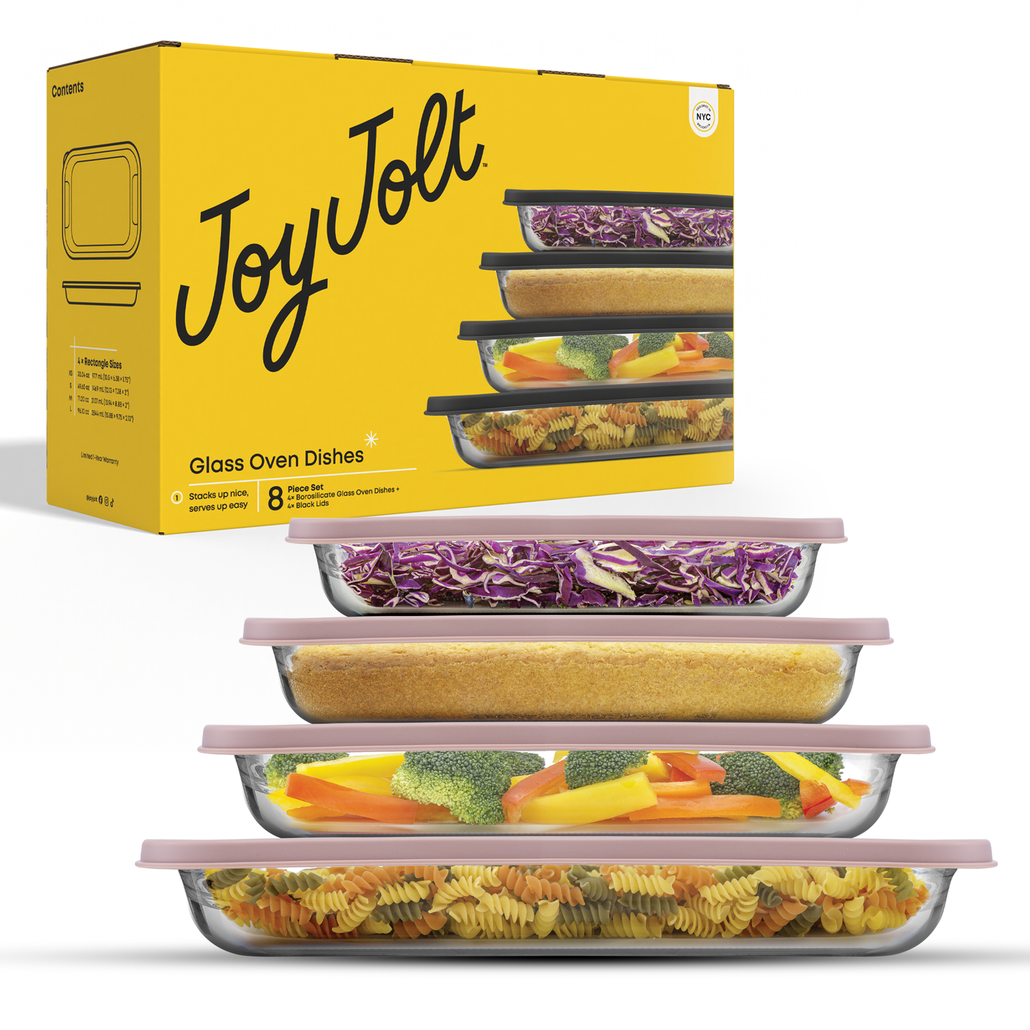 Borosilicate Glass Oven Dishes with Airtight Lids