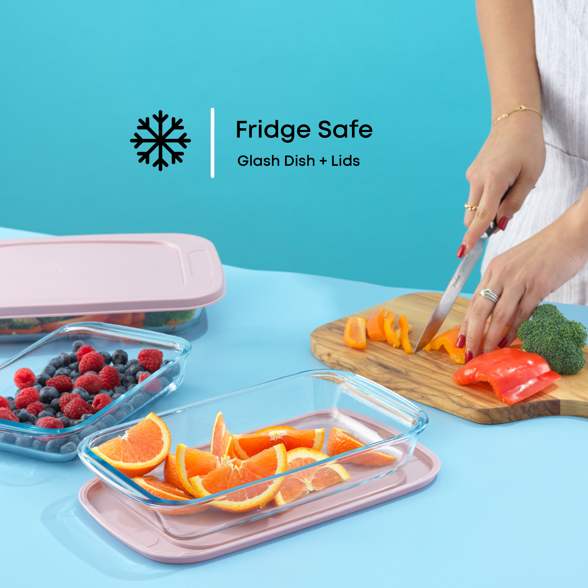 Borosilicate Glass Oven Dishes with Airtight Lids