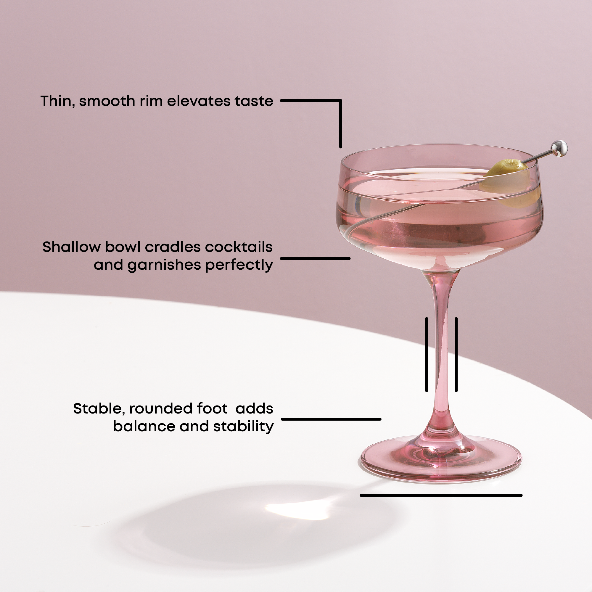 Sidney Coupe Glasses