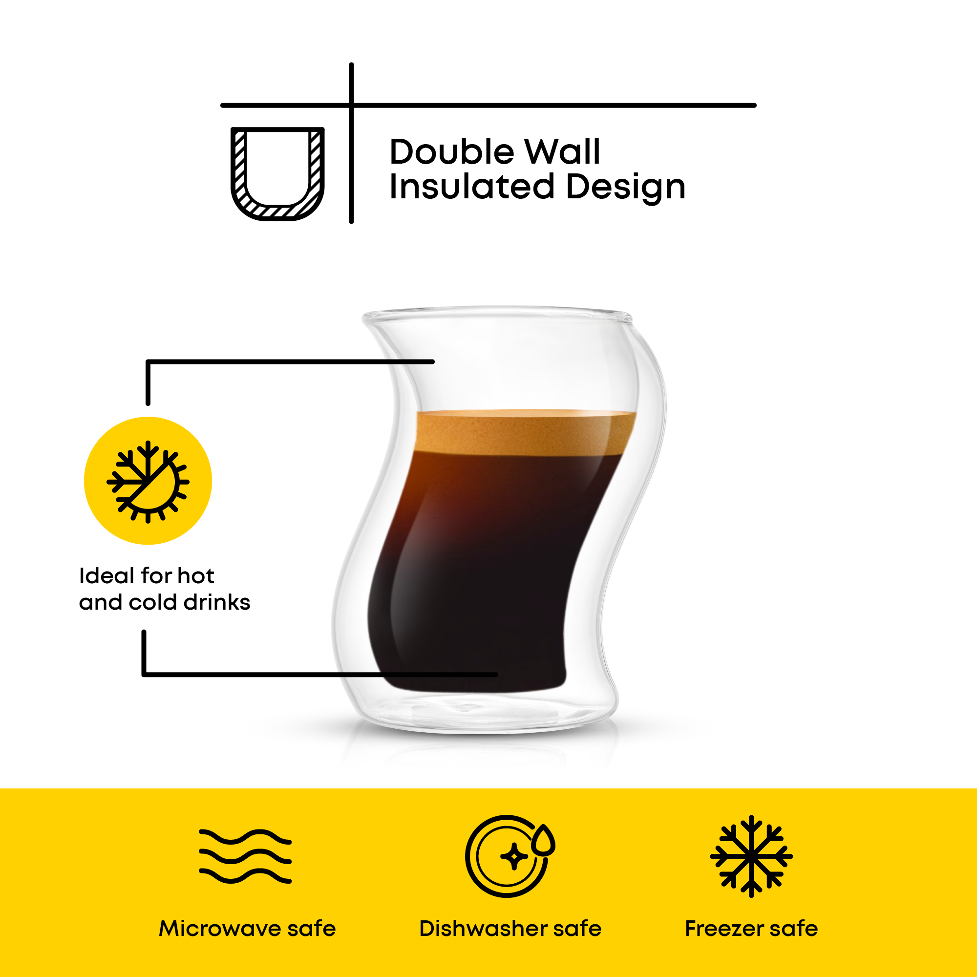 Pivot Double Wall Espresso Glasses