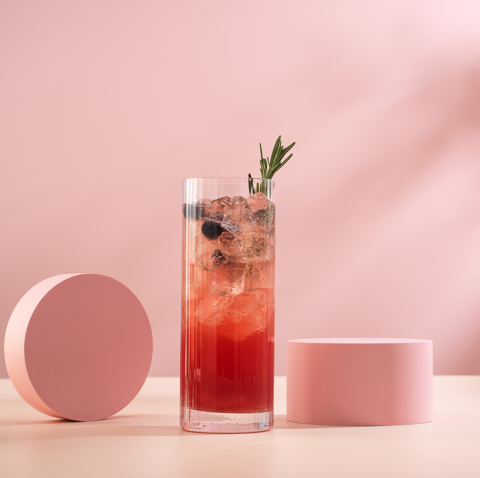JoyJolt Elle Fluted Cylinder Highball Glasses