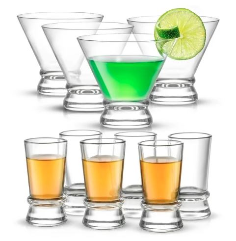 Afina Martini and Shot Glasses Set