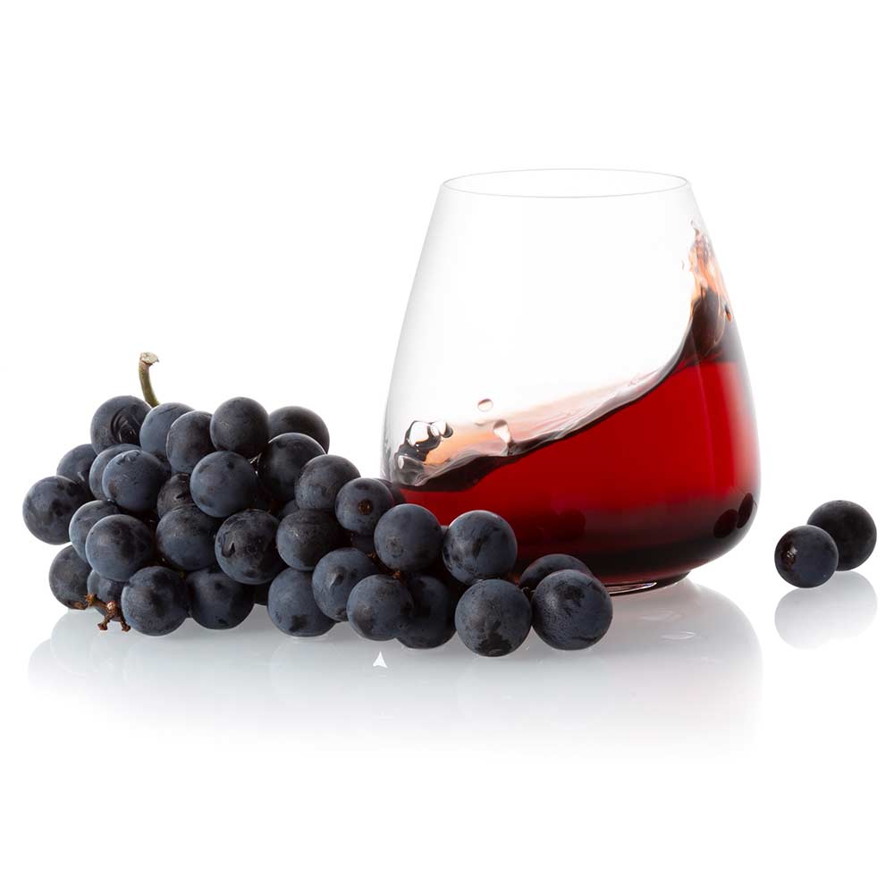 Black Swan Stemless Red Wine Glasses