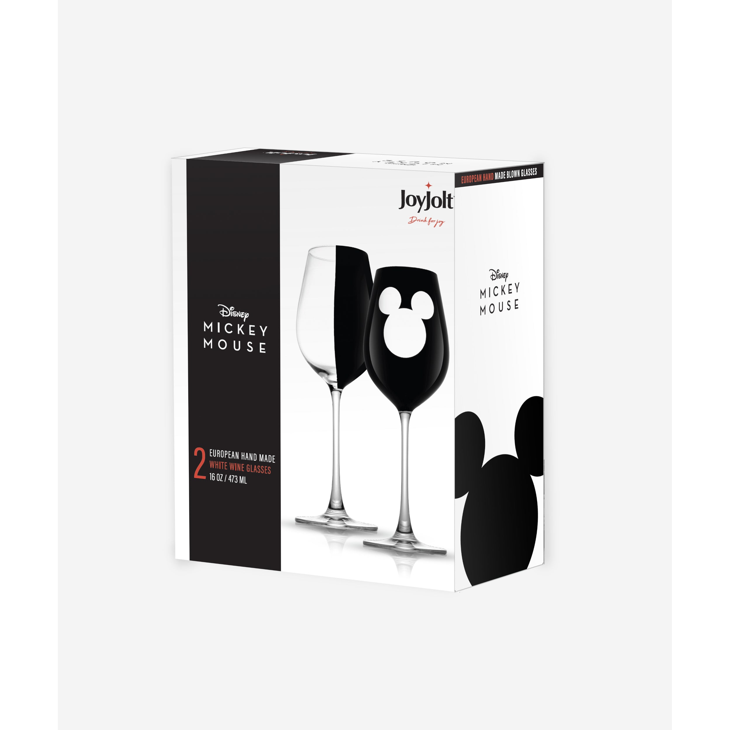 Disney Luxury Mickey Mouse Stemmed White Wine Glass Set