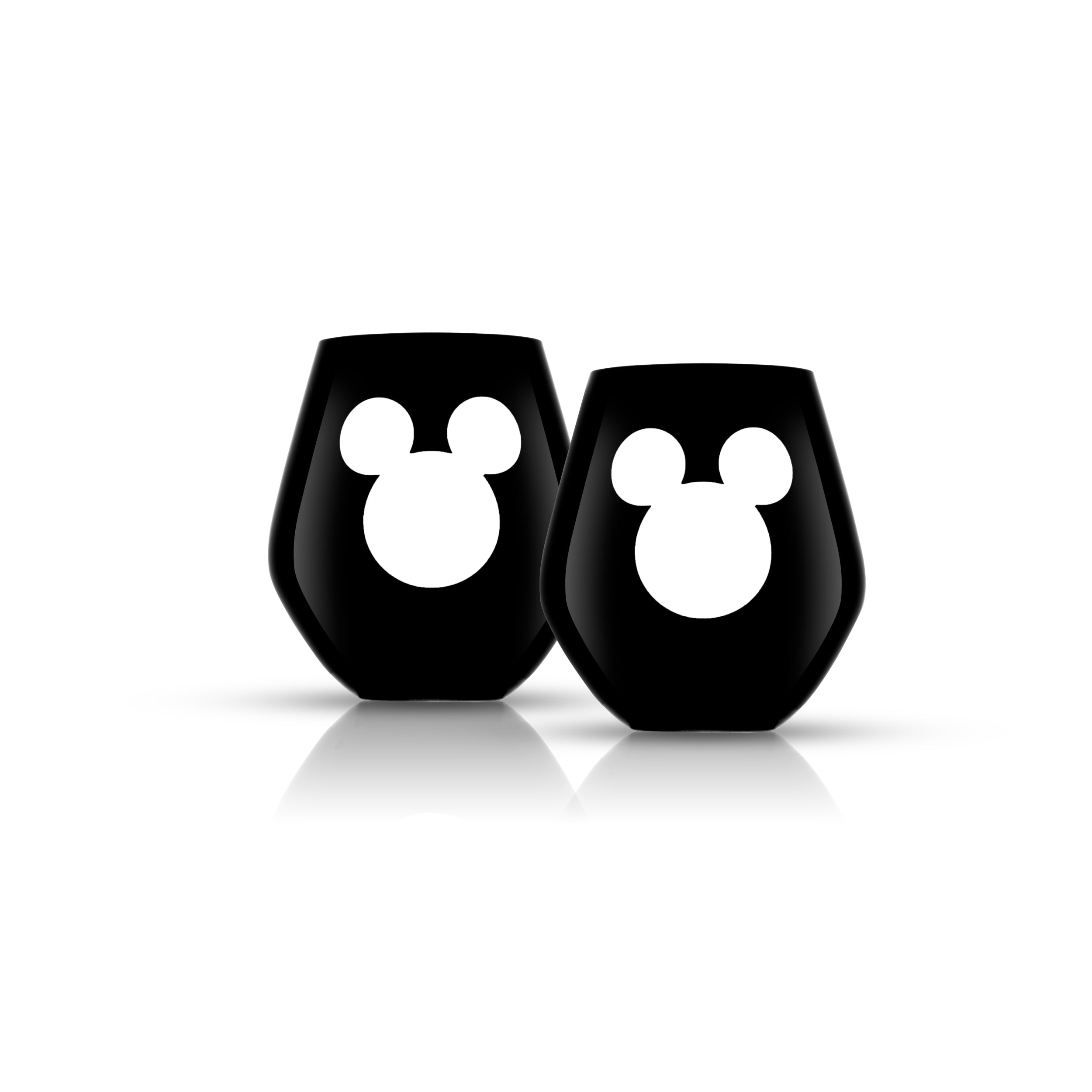 Disney Luxury Mickey Mouse Crystal Stemless Glass Set
