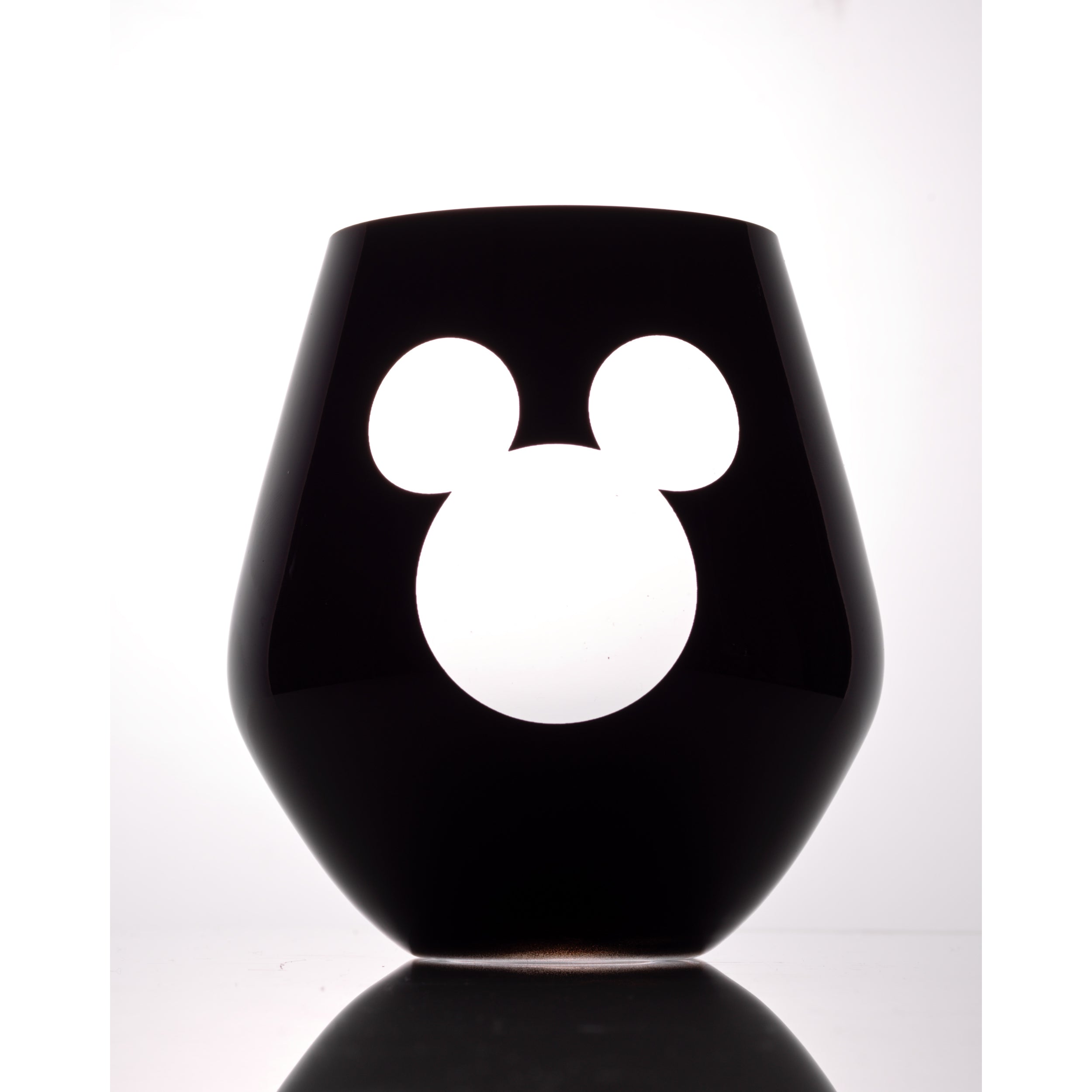 Disney Luxury Mickey Mouse Crystal Stemless Glass Set