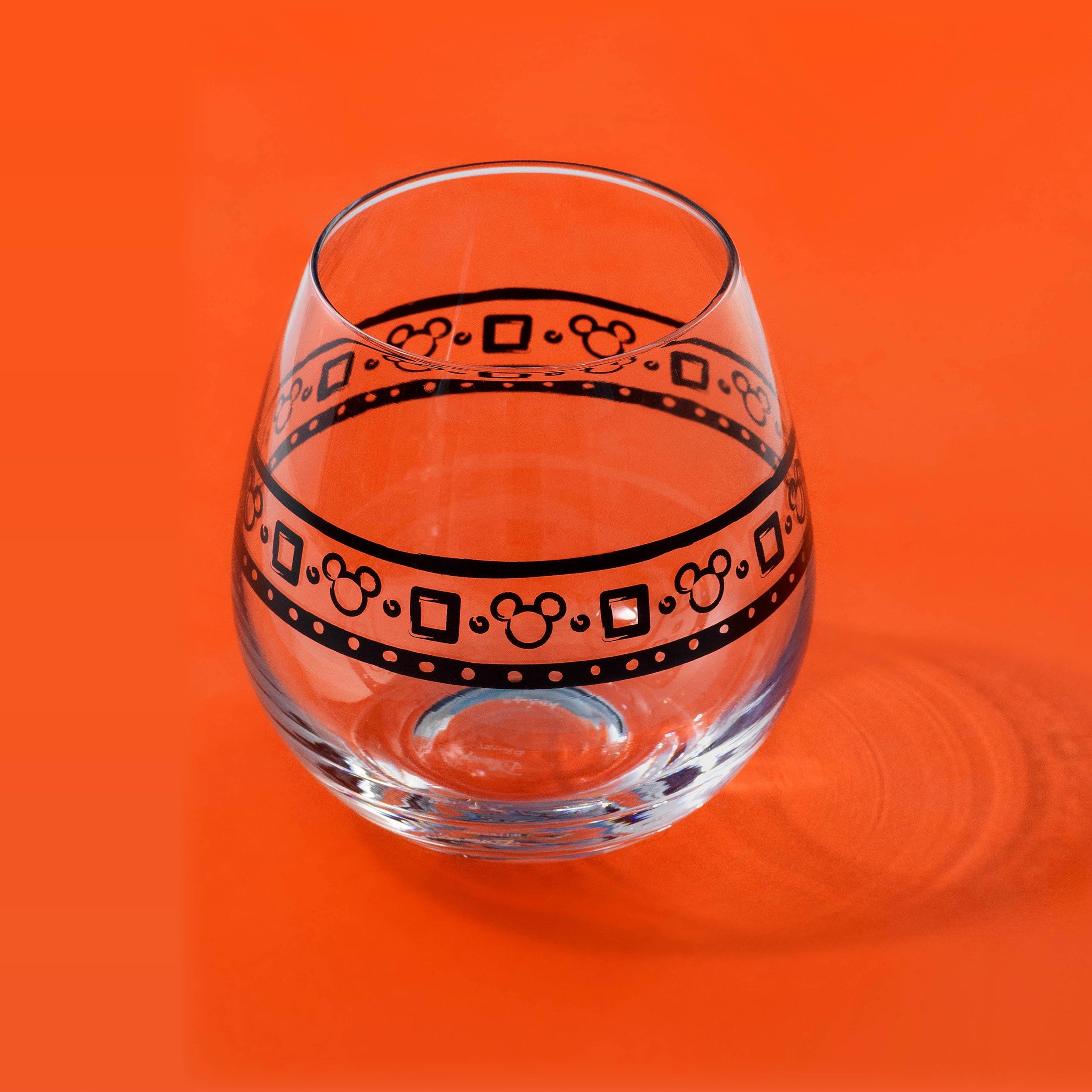 Disney Mickey Mouse Geo Picnic Stemless Wine Glasses