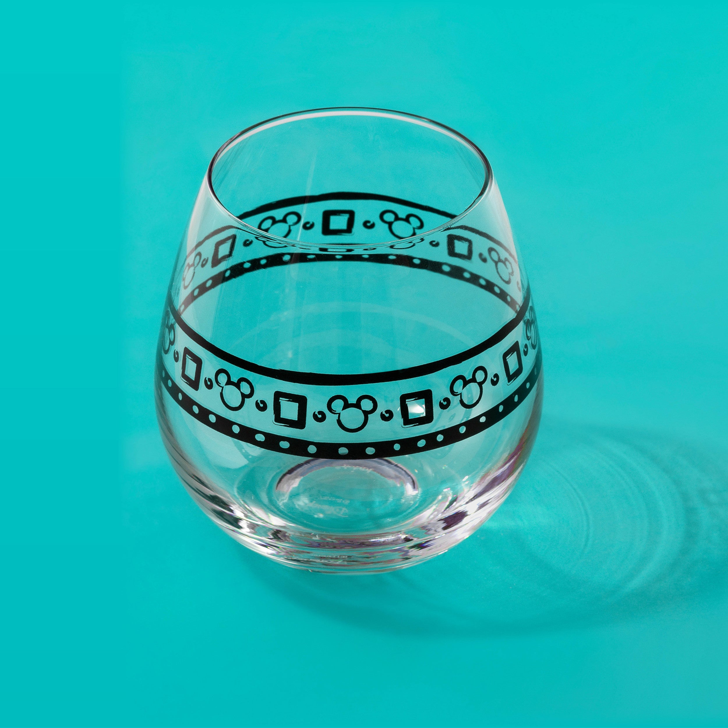 Disney Mickey Mouse Geo Picnic Stemless Wine Glasses