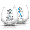 Star Wars™ Obi-Wan Kenobi™ Lightsaber Stemless Drinking Glass Set