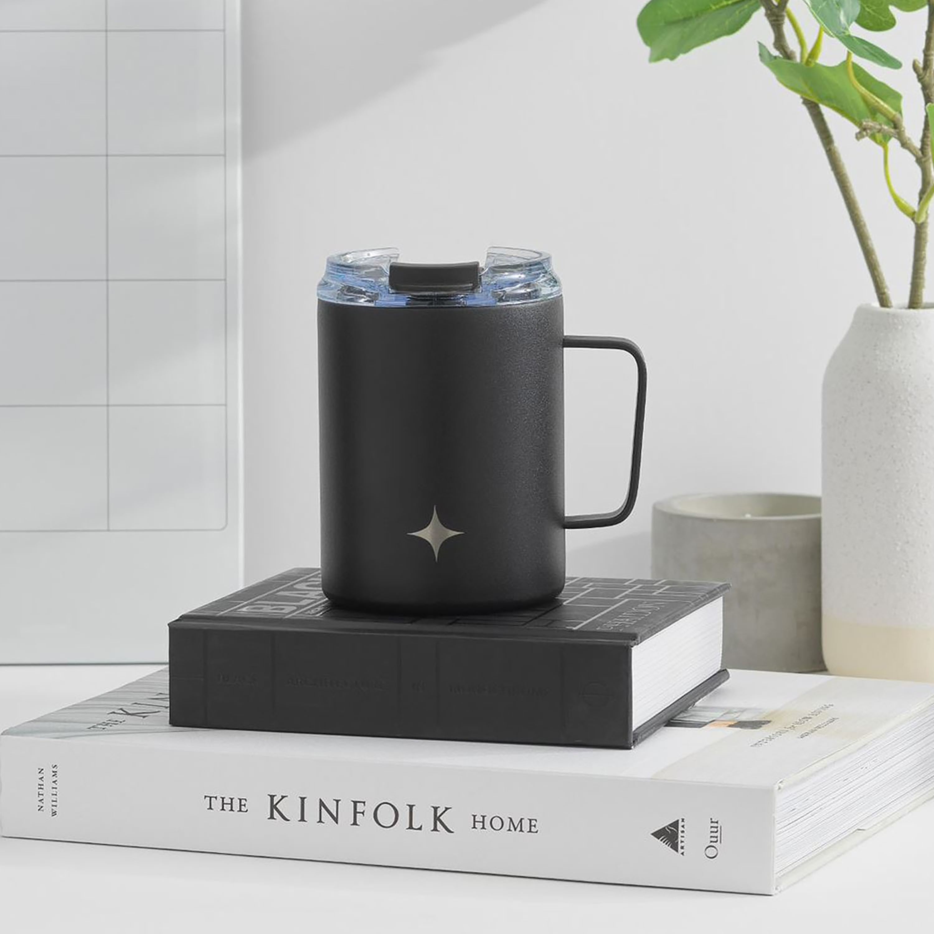 JoyJolt Vacuum Insulated Tumbler with Lid & Handle