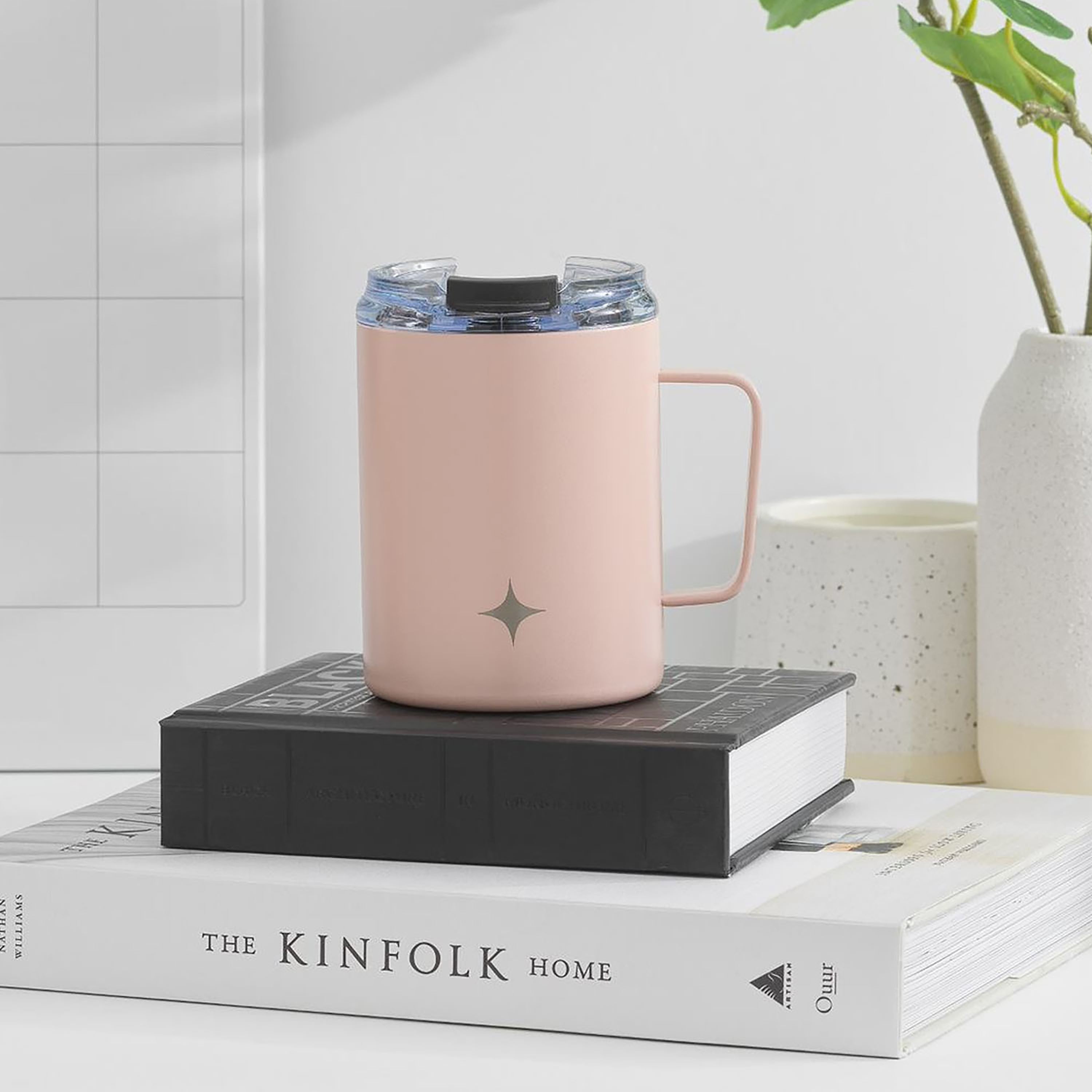 JoyJolt Vacuum Insulated Tumbler with Lid & Handle