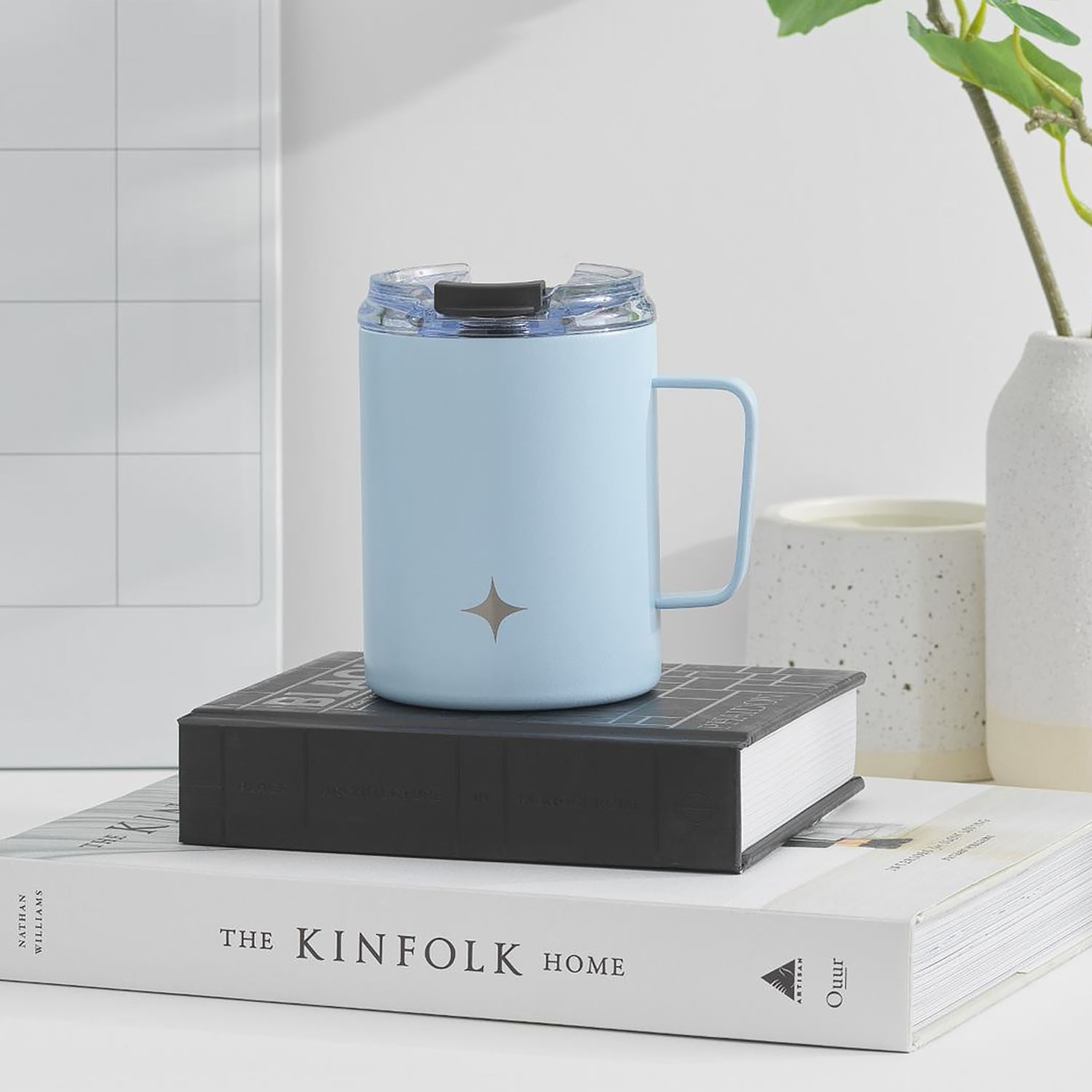JoyJolt Vacuum Insulated Tumbler with Lid & Handle