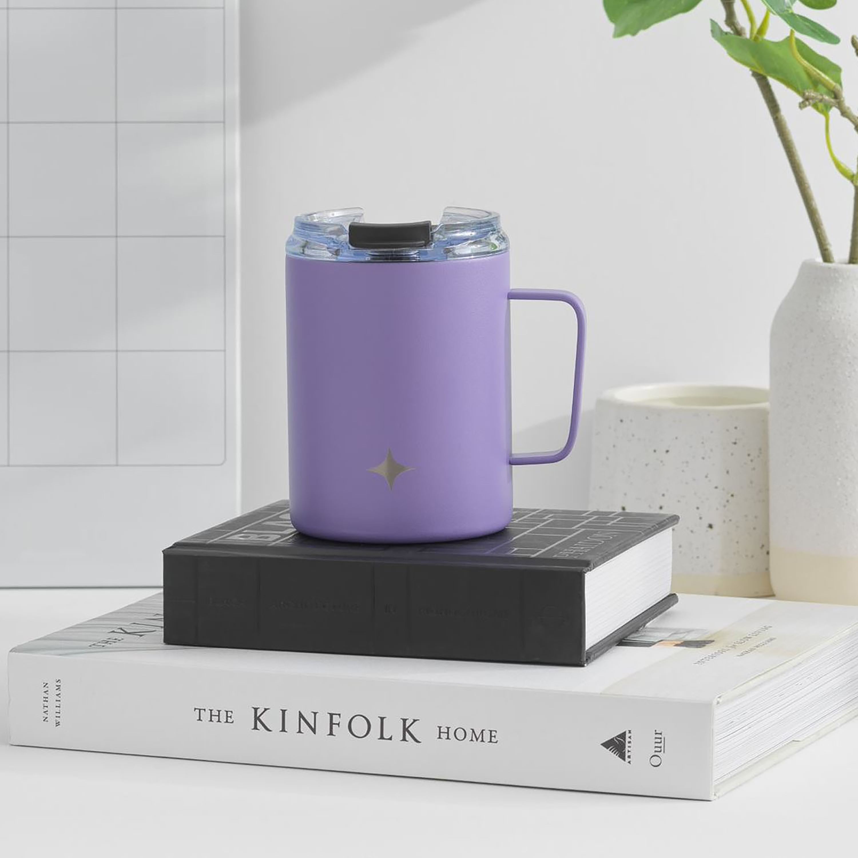 JoyJolt Vacuum Insulated Tumbler with Lid & Handle
