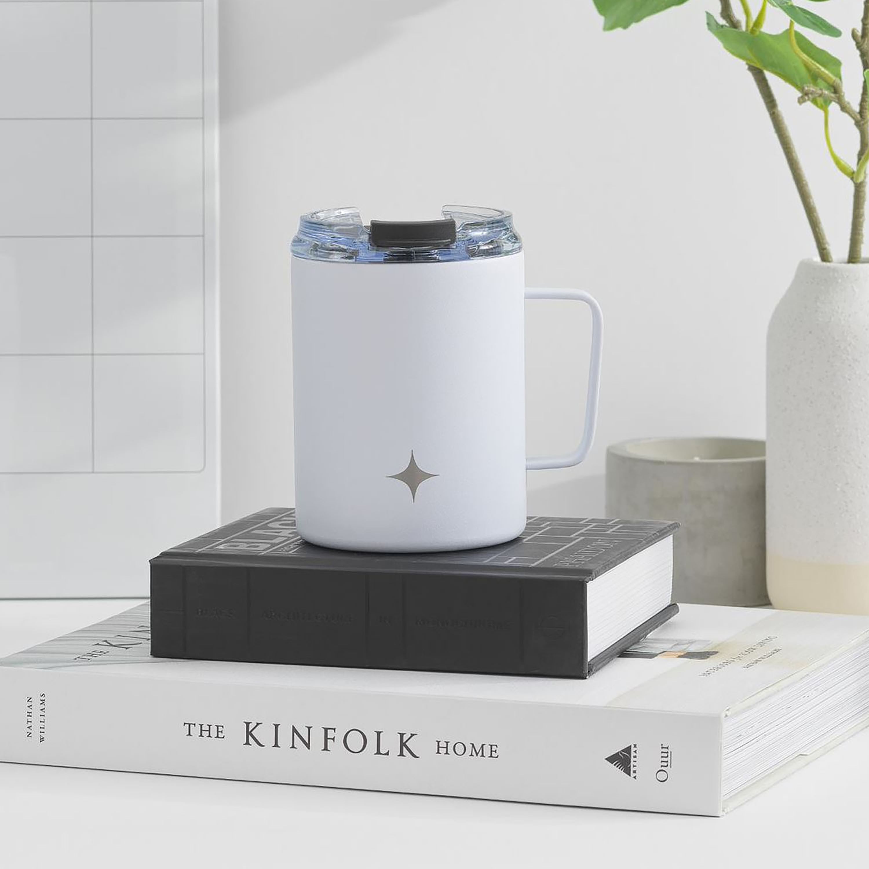 JoyJolt Vacuum Insulated Tumbler with Lid & Handle