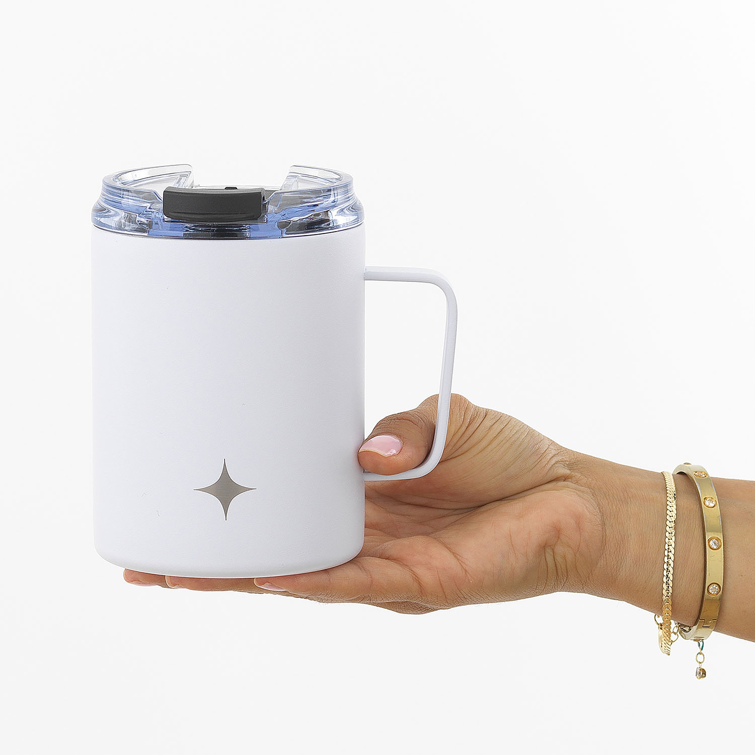 JoyJolt Vacuum Insulated Tumbler with Lid & Handle