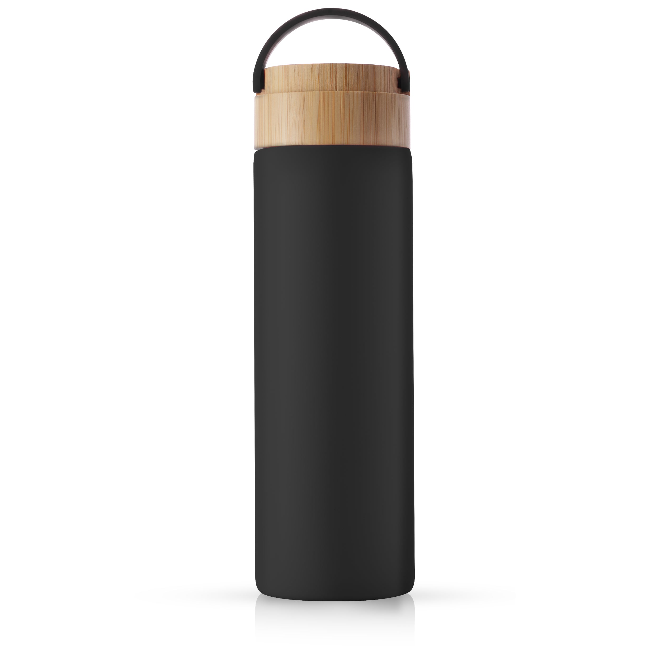 JoyJolt Glass Water Bottle with Strap and Silicone Sleeve