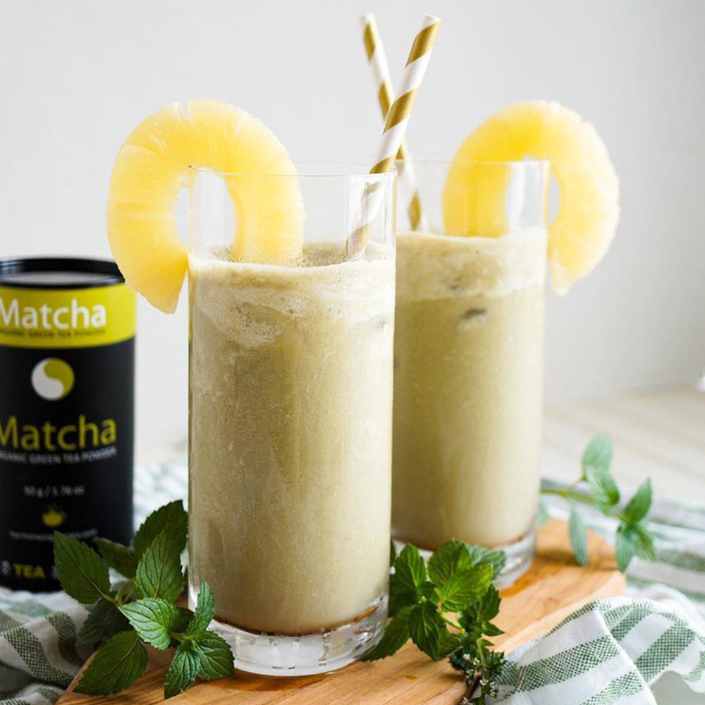 Pineapple Matcha Coconut Drink