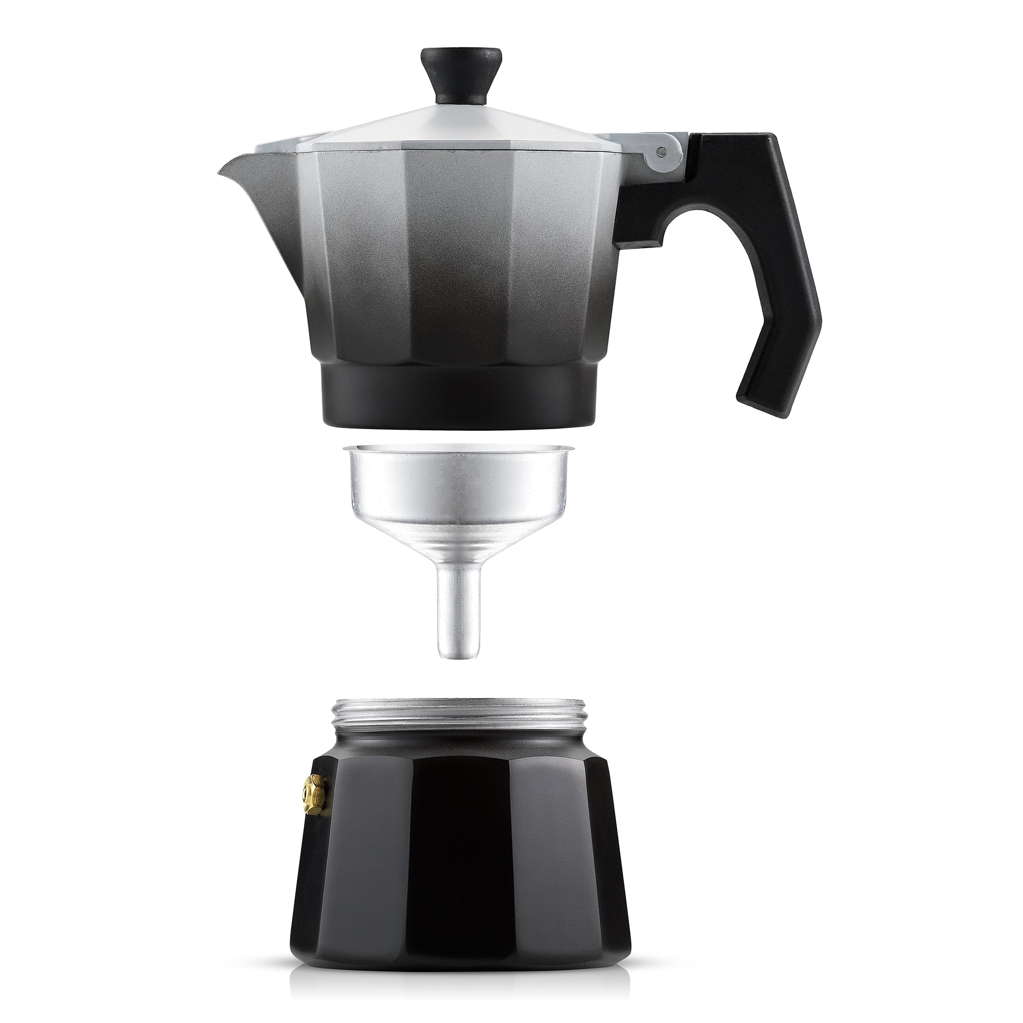 JoyJolt Italian Moka Pot Stovetop Aluminum Espresso Maker
