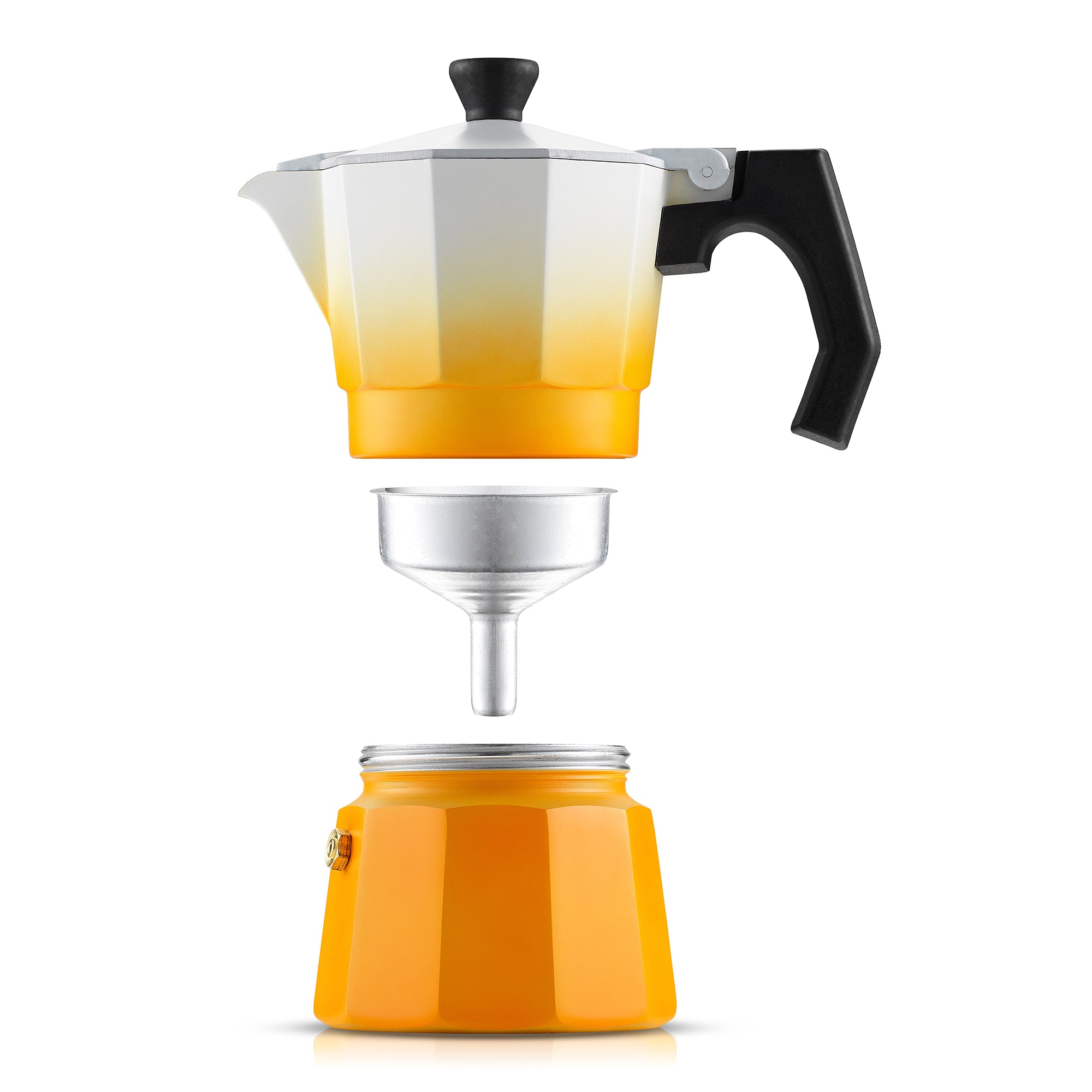 JoyJolt Italian Moka Pot Stovetop Aluminum Espresso Maker