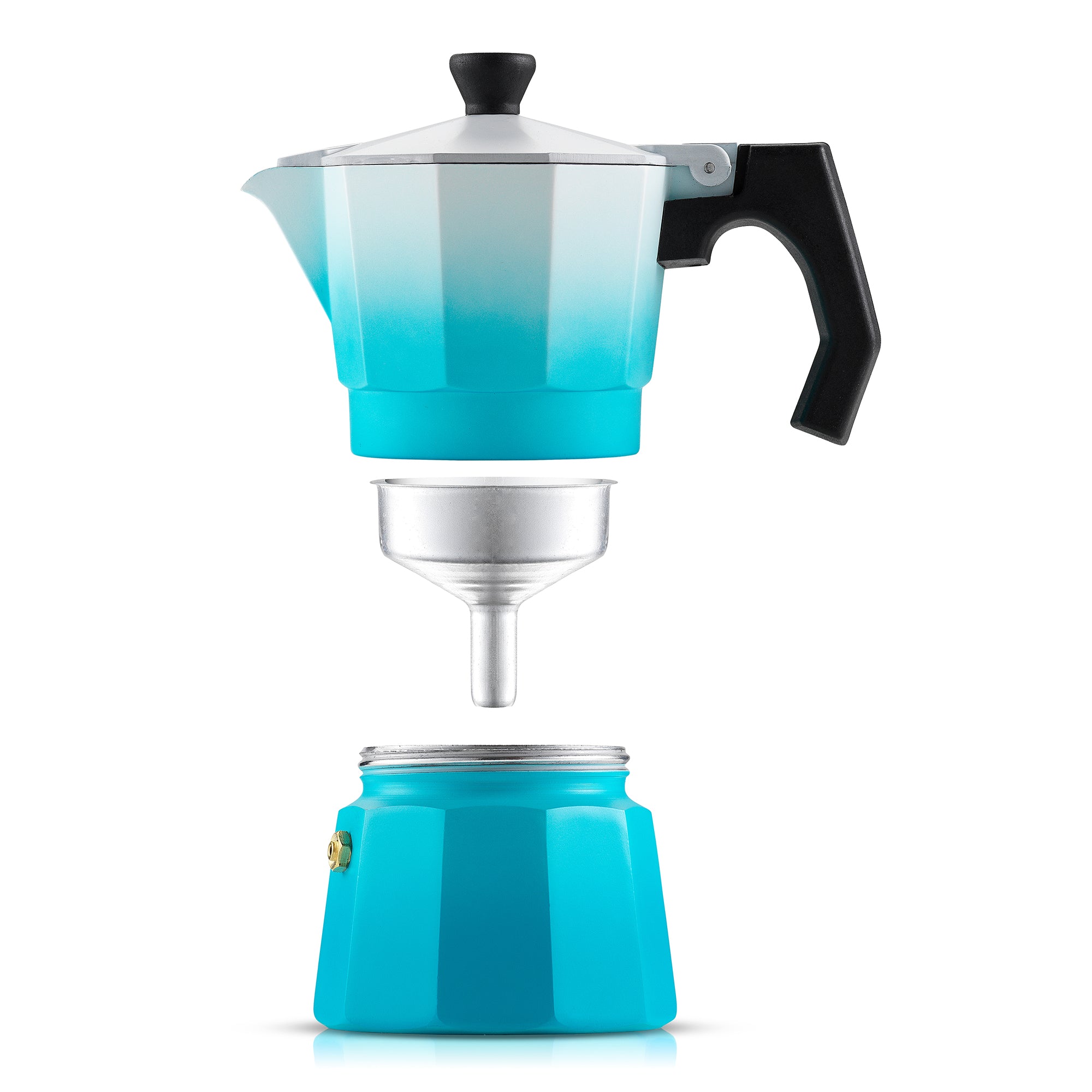 JoyJolt Italian Moka Pot Stovetop Aluminum Espresso Maker