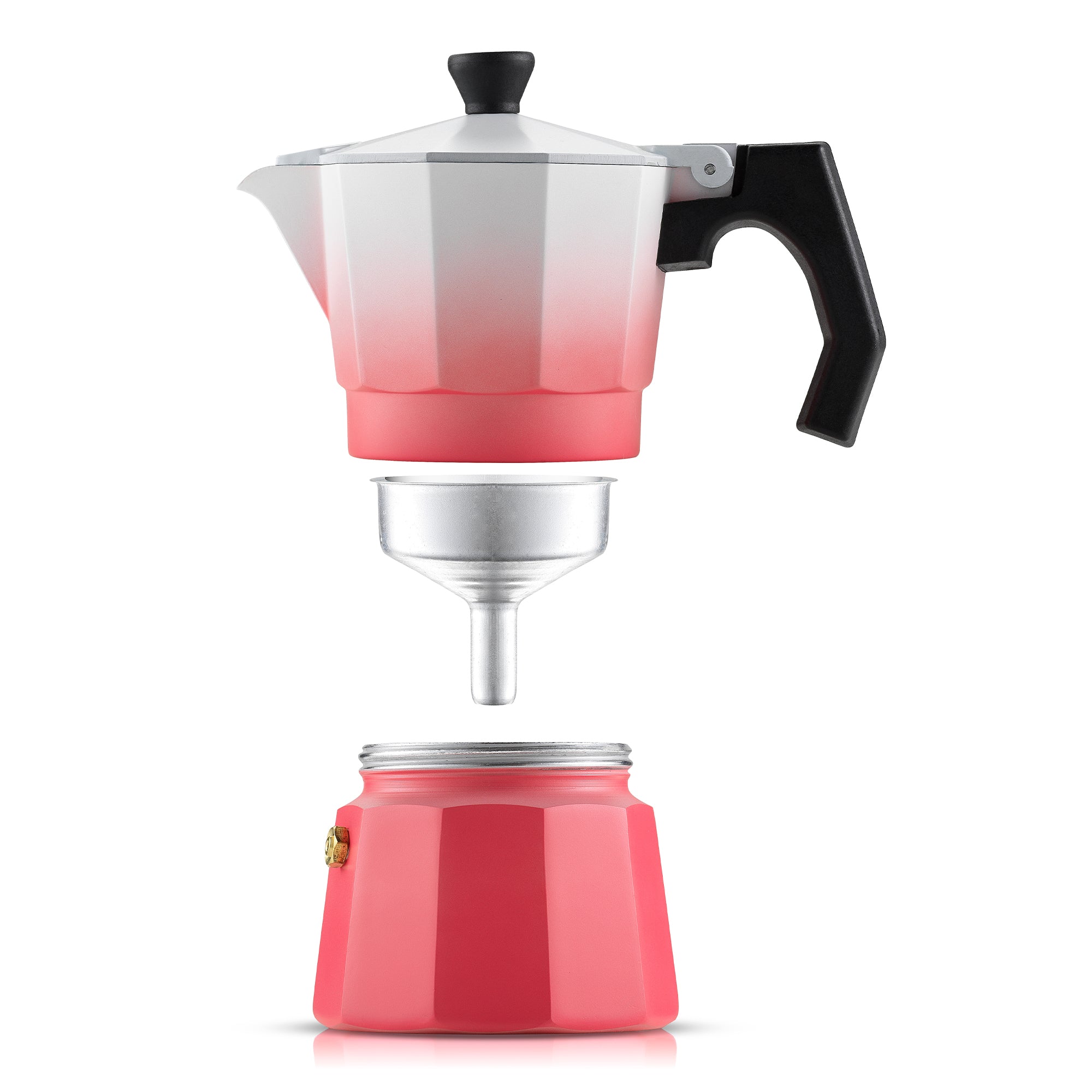 JoyJolt Italian Moka Pot Stovetop Aluminum Espresso Maker