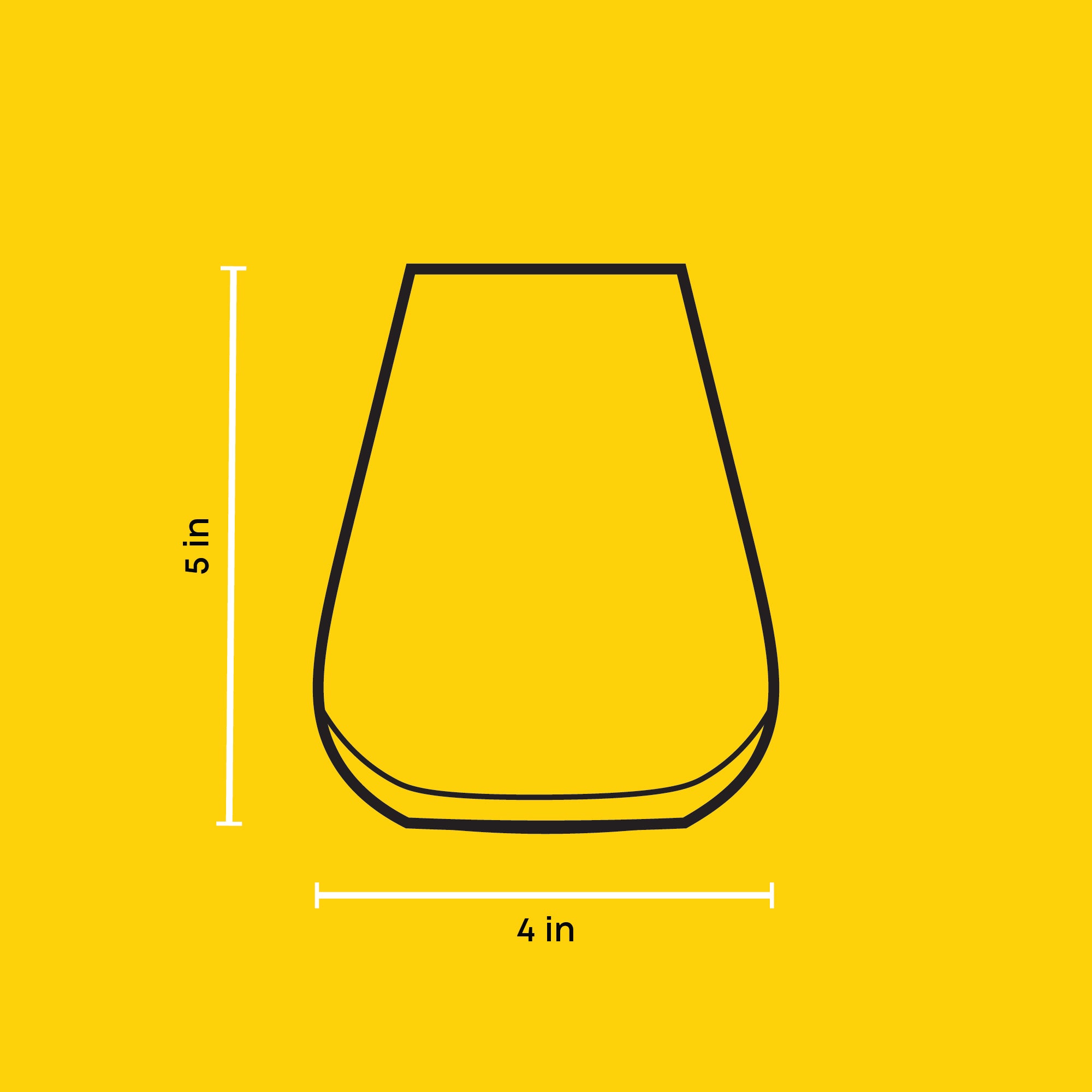 Black Swan Stemless White Wine Glasses  Set of 4