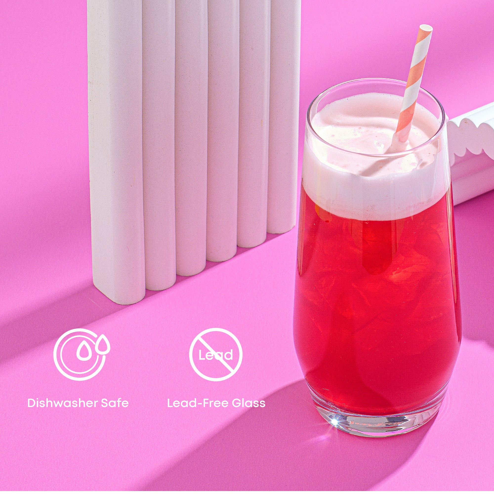 JoyJolt Gwen Highball Glasses