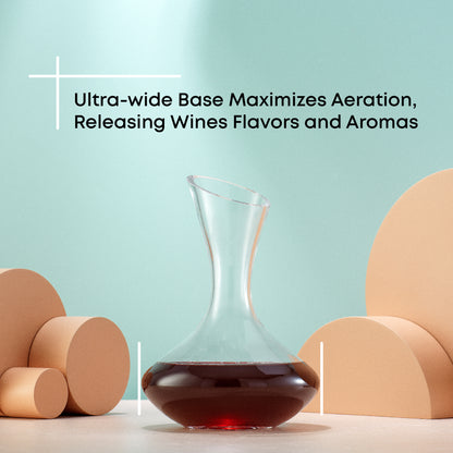 Lancia Red Wine Decanter, 37 oz