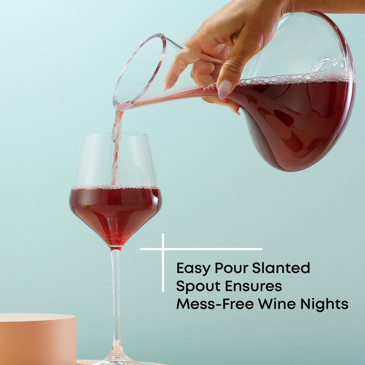 Lancia Red Wine Decanter, 54 oz