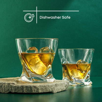 Atlas Whiskey Glasses, 10 oz