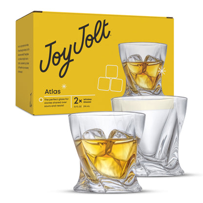 Atlas Whiskey Glasses, 10 oz
