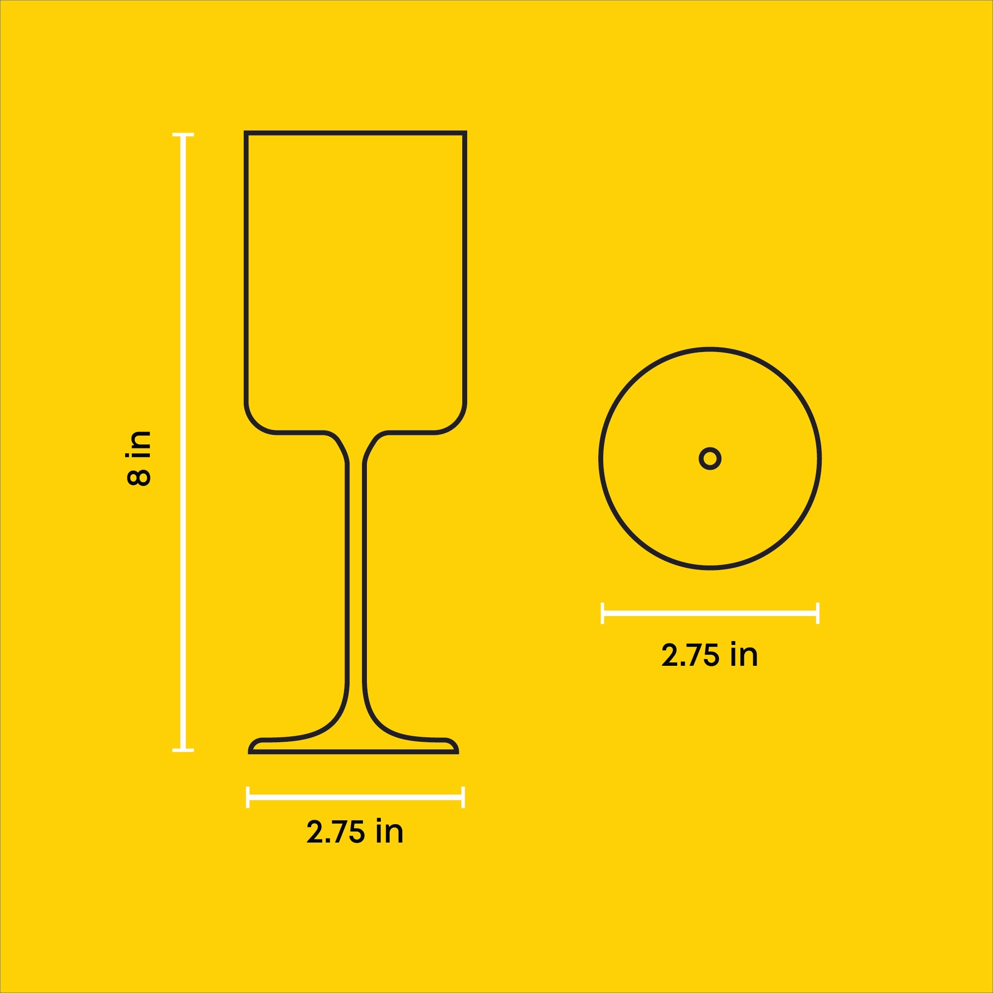 Claire White Wine Glasses