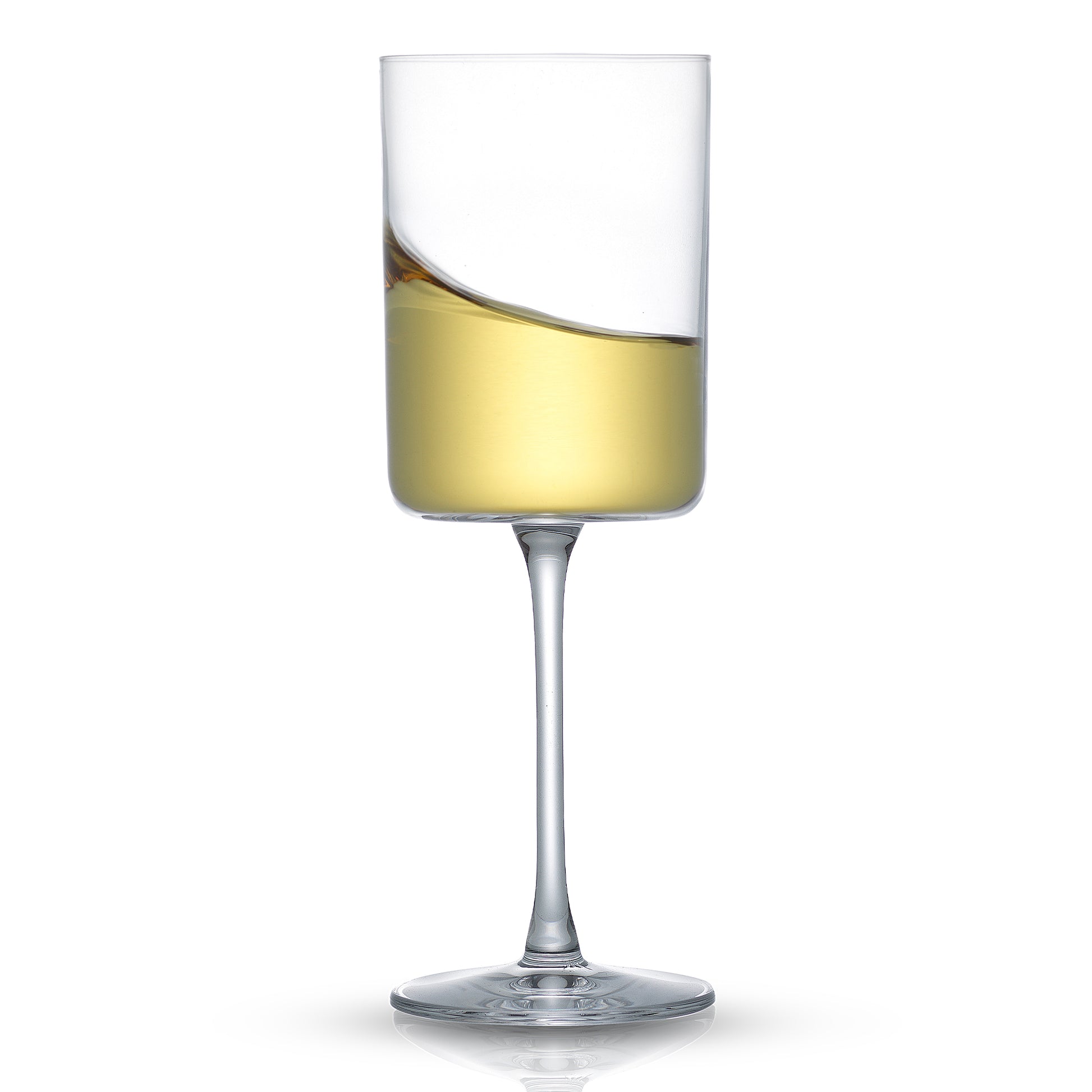 JoyJolt Claire European Crystal White Wine Glasses 11.4 oz, Set of 2