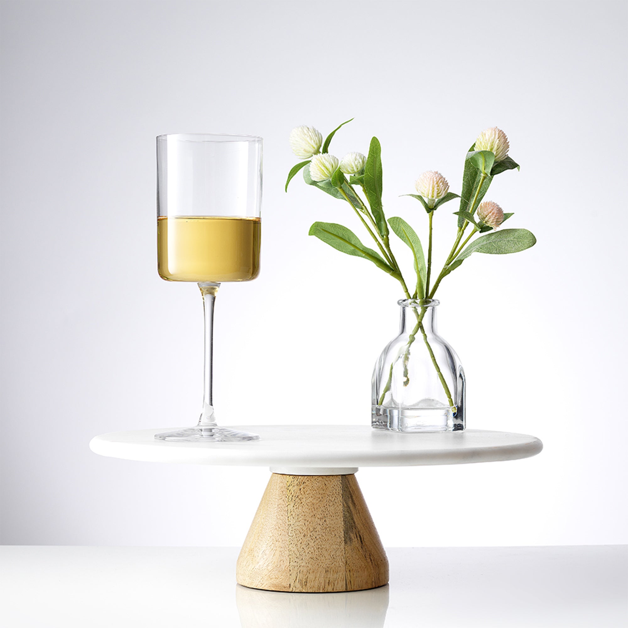 Claire White Wine Glasses