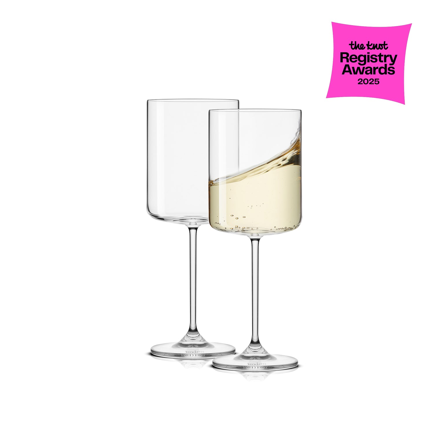Claire White Wine Glasses, 11.4 oz