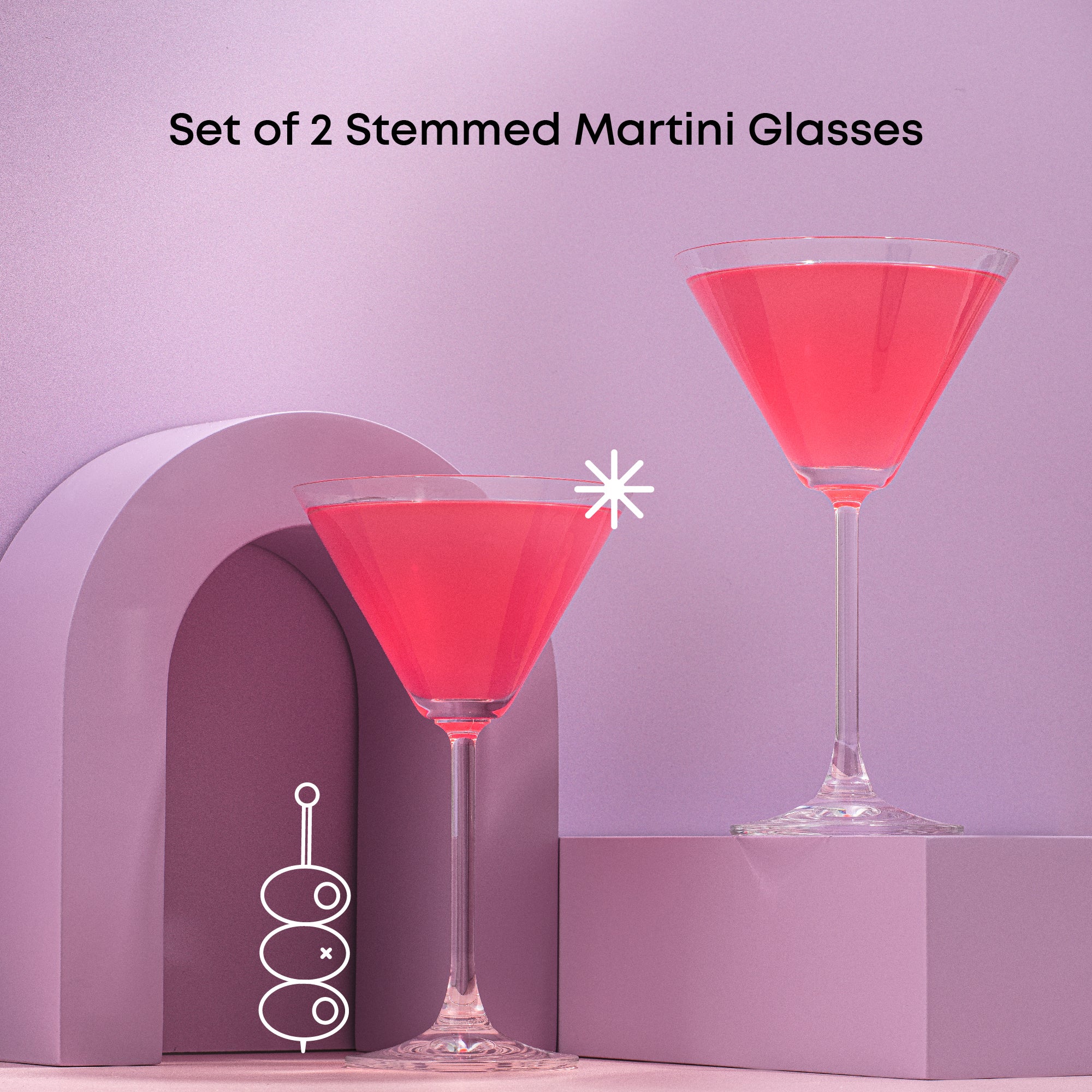 Olivia Premium Martini Glasses