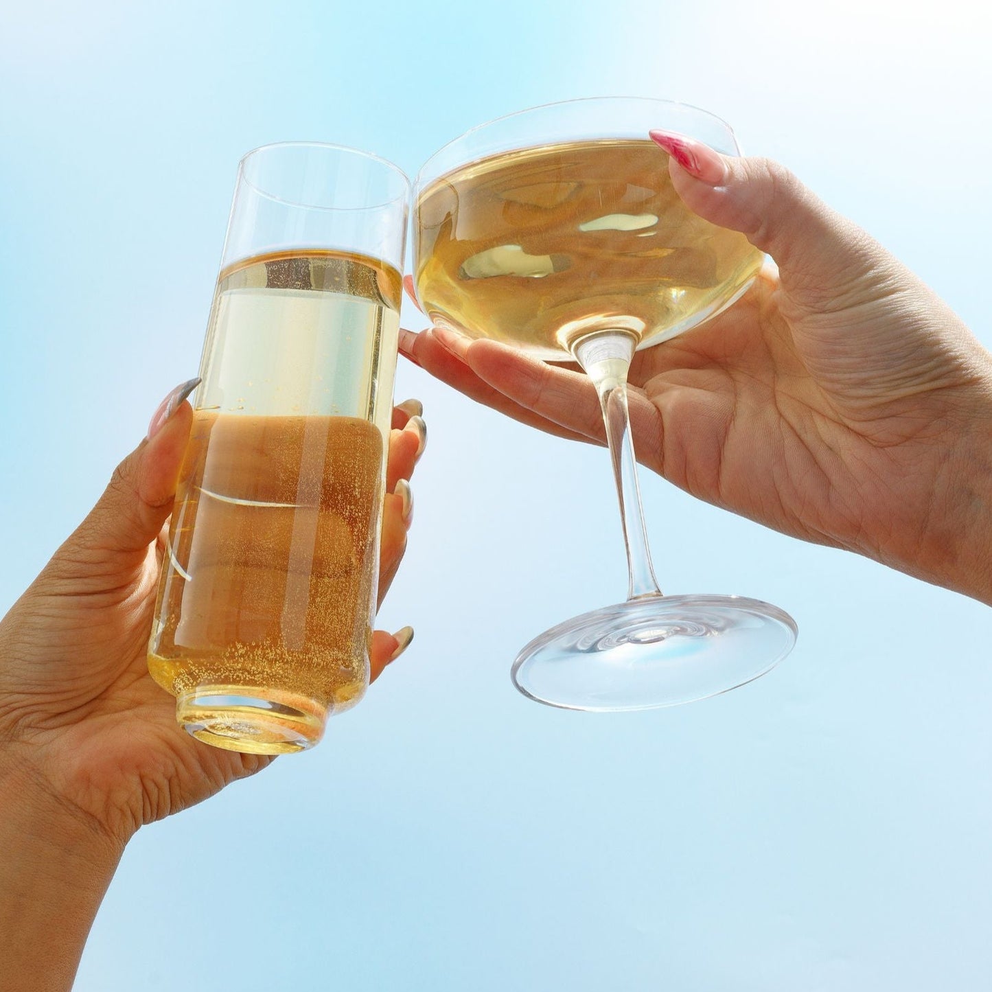 Sidney Stemless Champagne Flutes, 9 oz