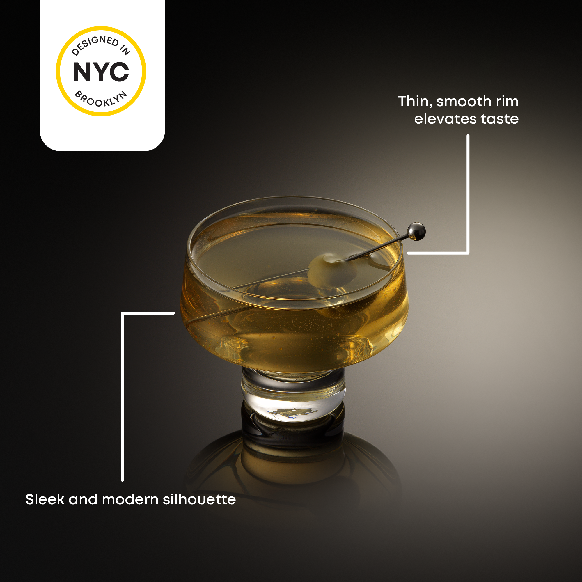 Sidney Stemless Coupe Glasses