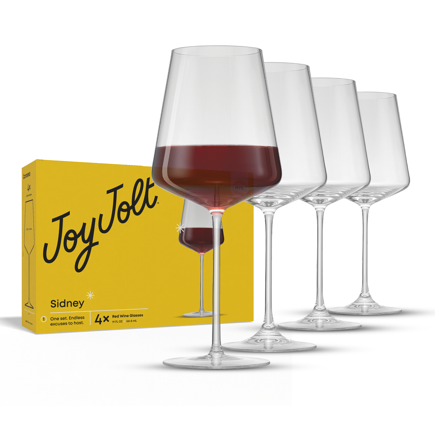 Sidney Red Wine Glasses, 19 oz