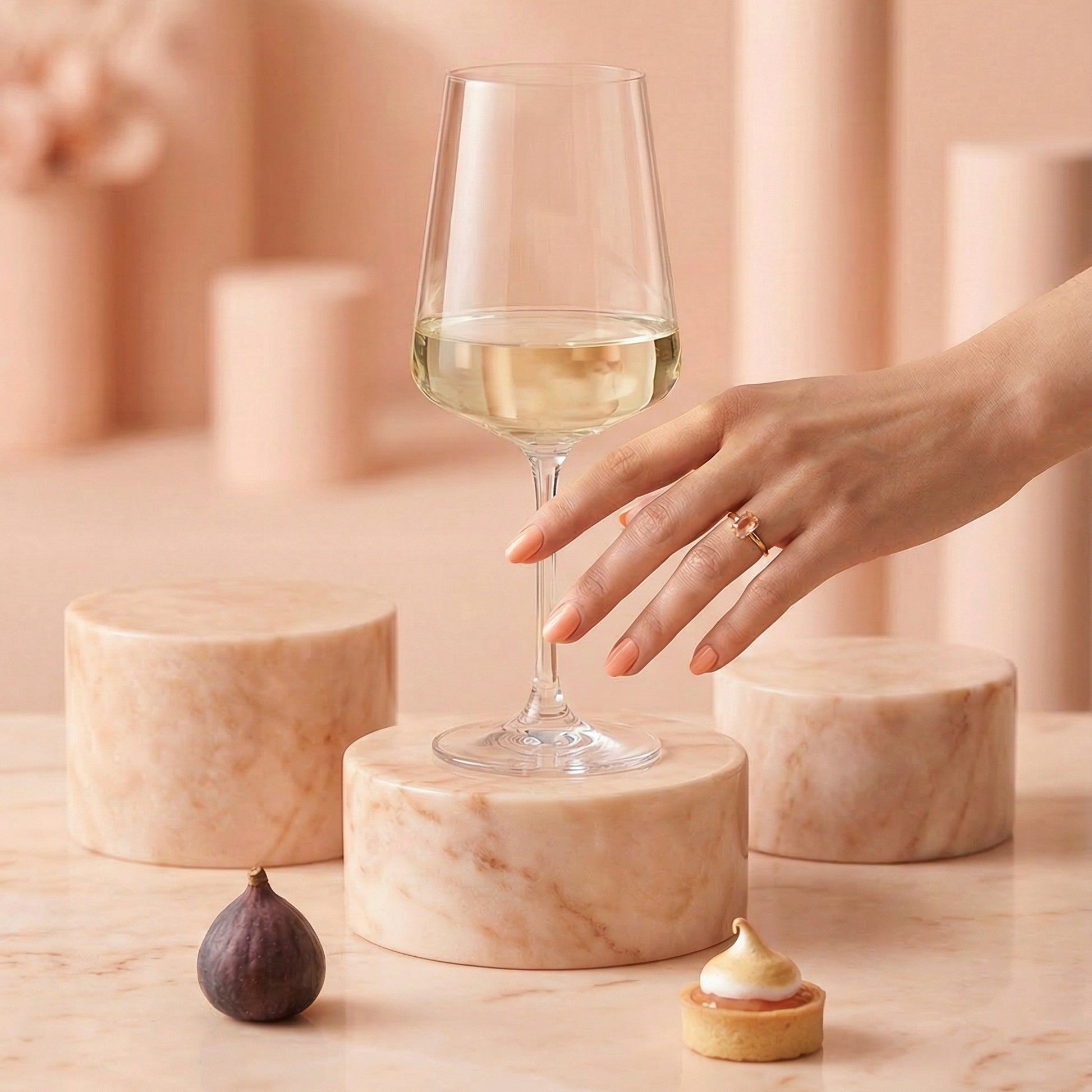 Sidney White Wine Glasses
