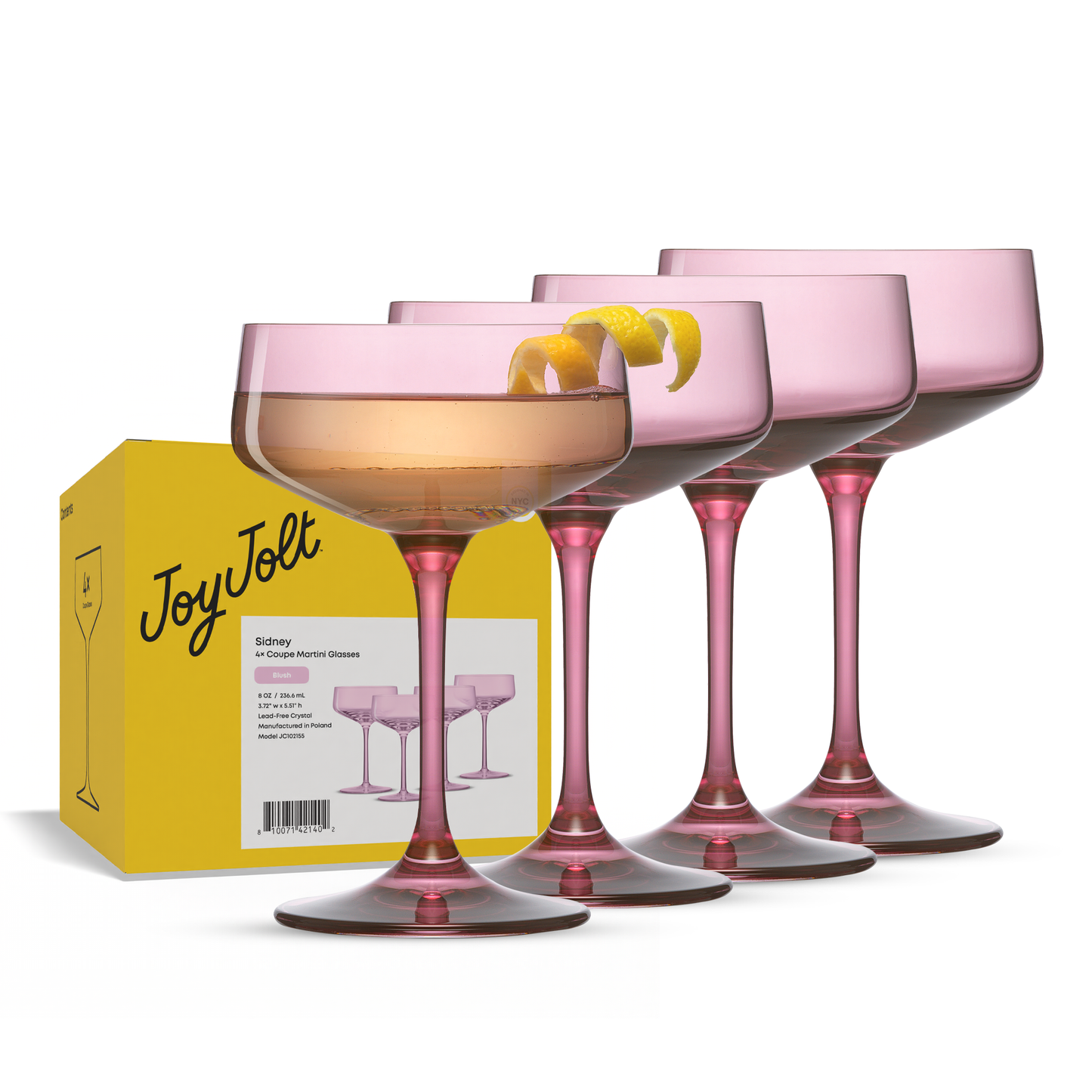 Sidney Coupe Glasses, 8 oz