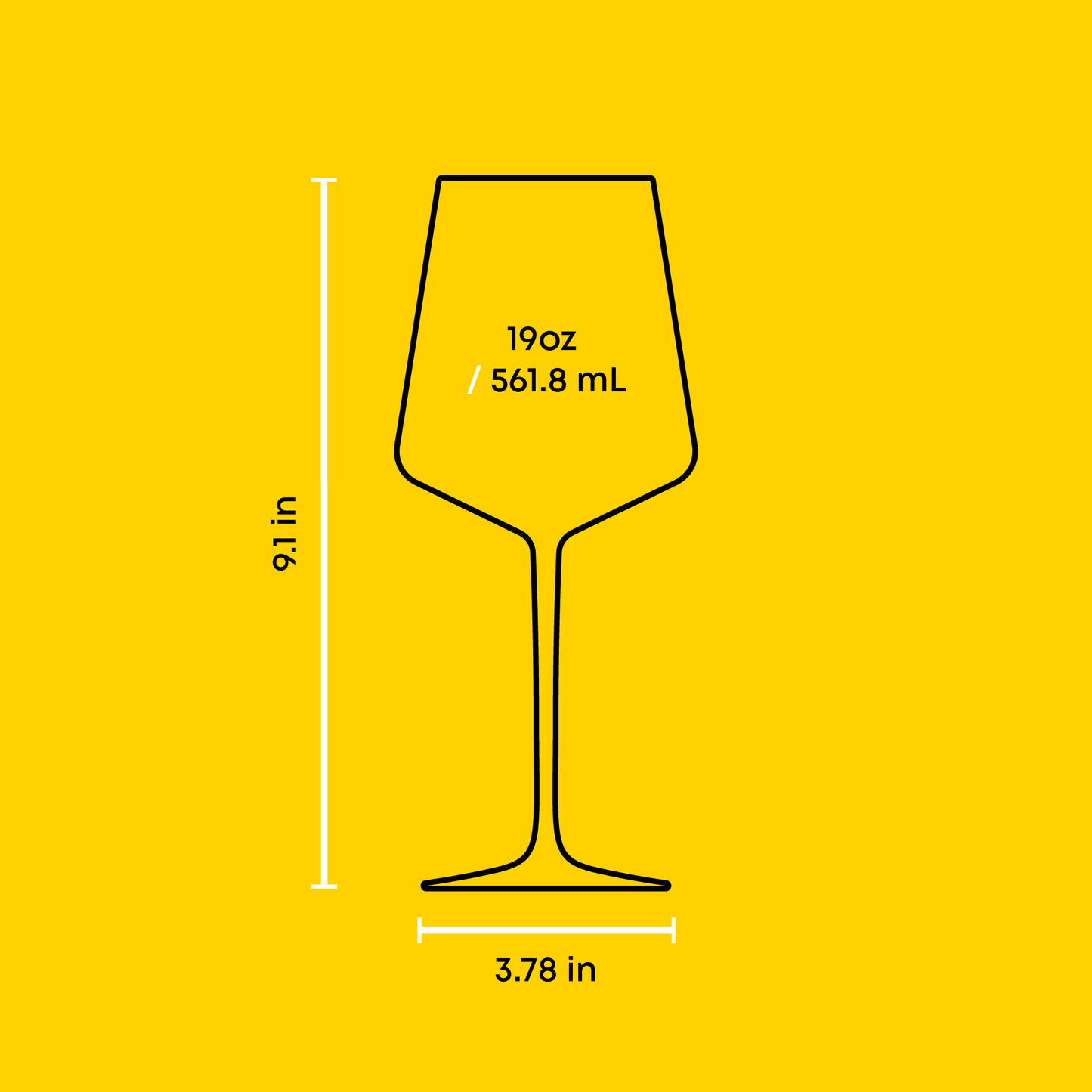Sidney Red Wine Glasses, 19 oz