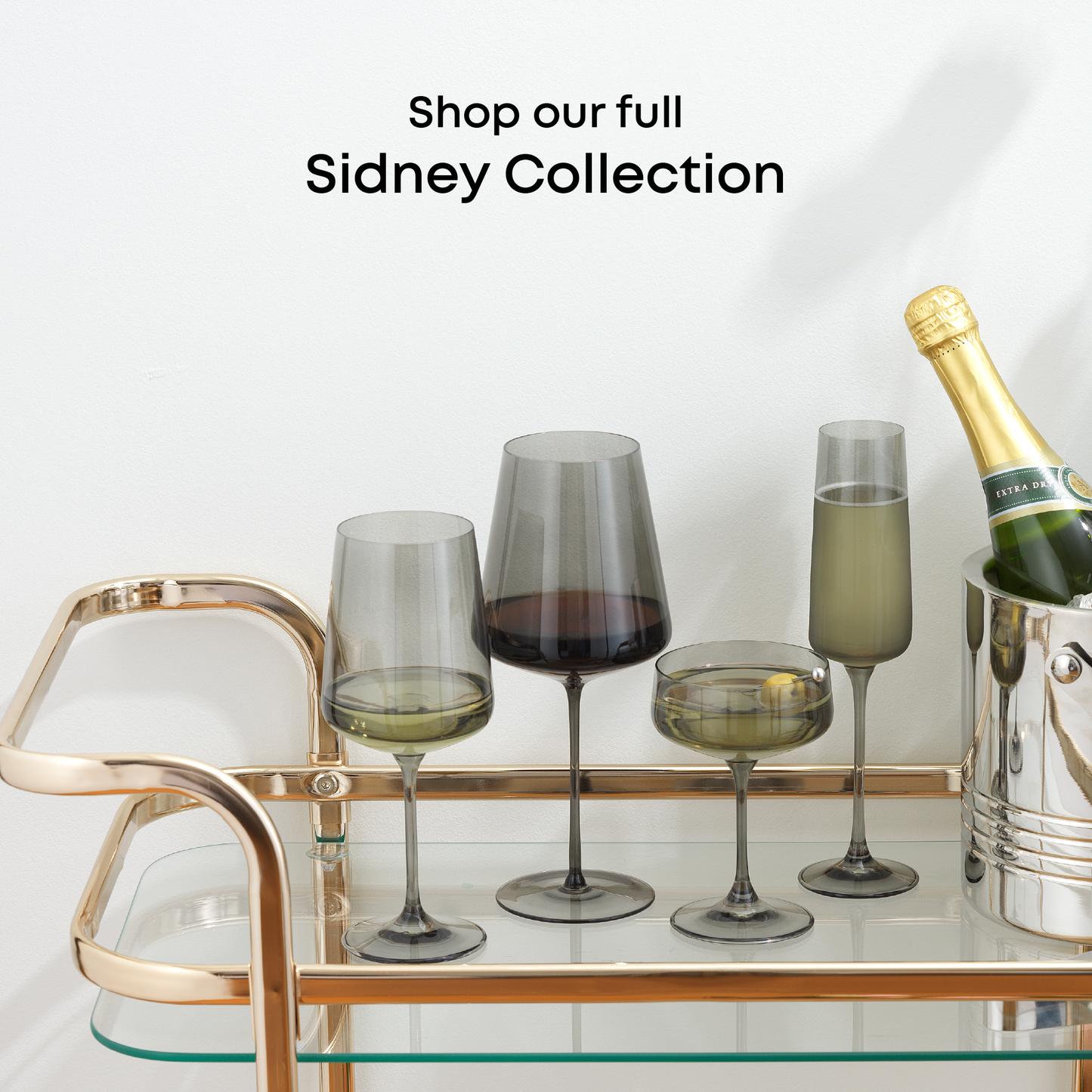 Sidney Champagne Flutes, 7 oz