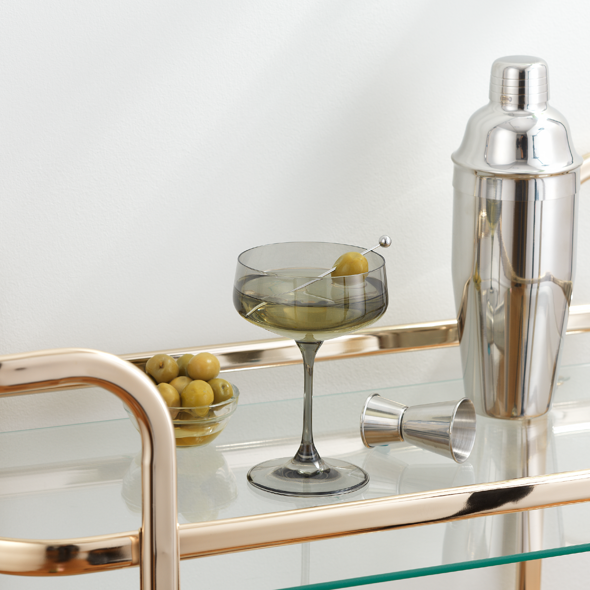 Sidney Smoke Stemware Entertaining Set