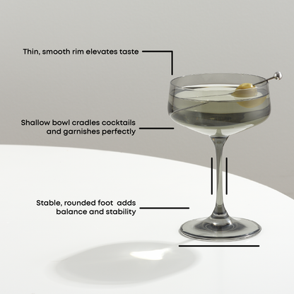 Sidney Coupe Glasses, 8 oz