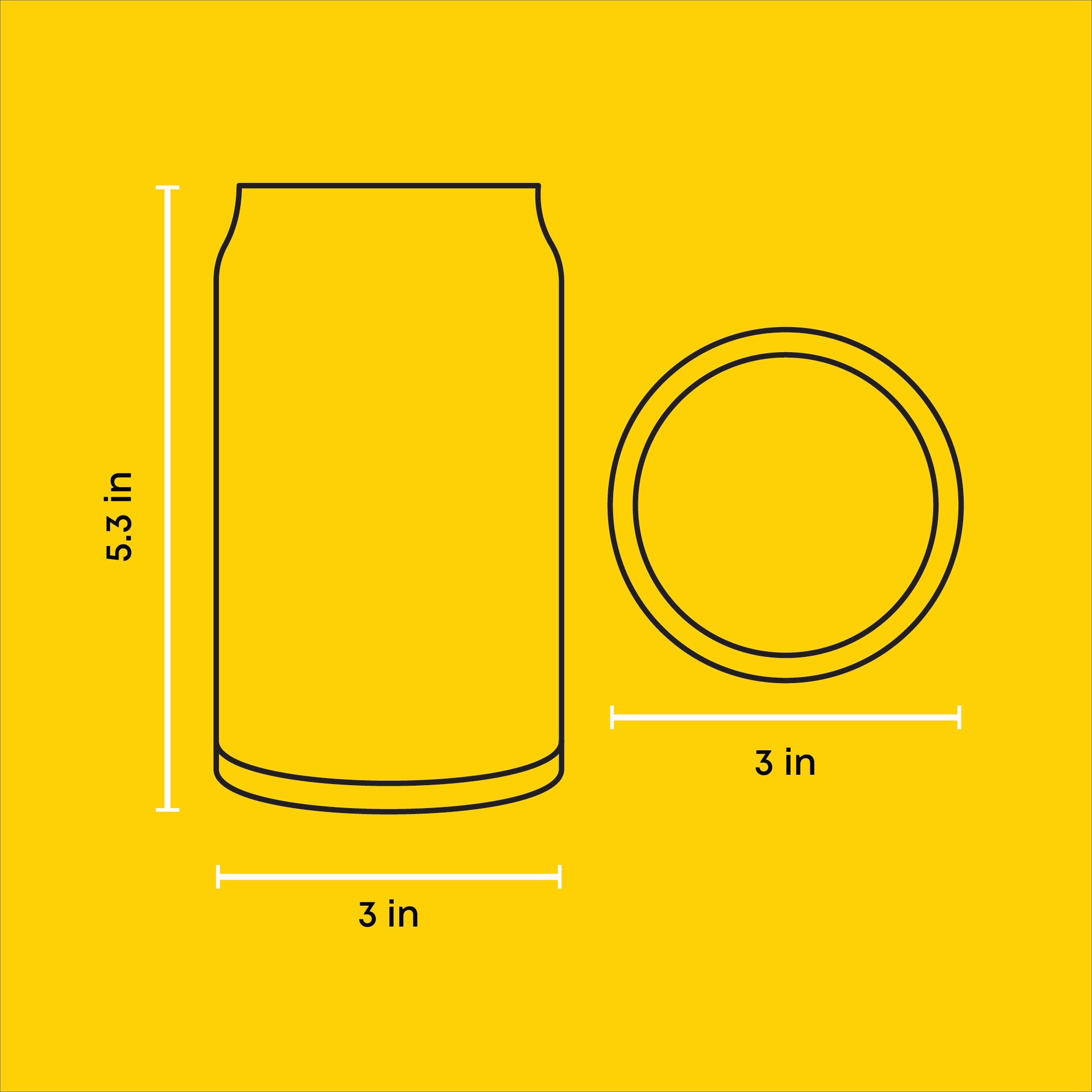 Can Shape Tumbler Drinking Glasses