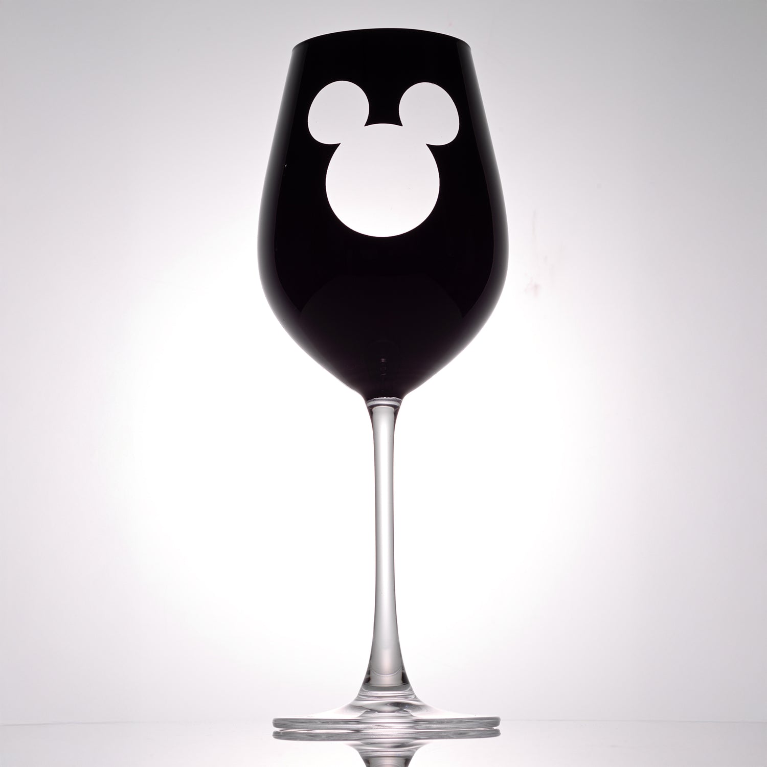 Disney Luxury Mickey Mouse Stemmed Red Wine Glasses, 23 oz
