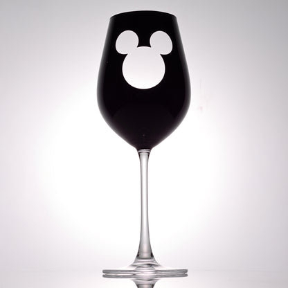 Disney Luxury Mickey Mouse Stemmed White Wine Glasses, 16 oz