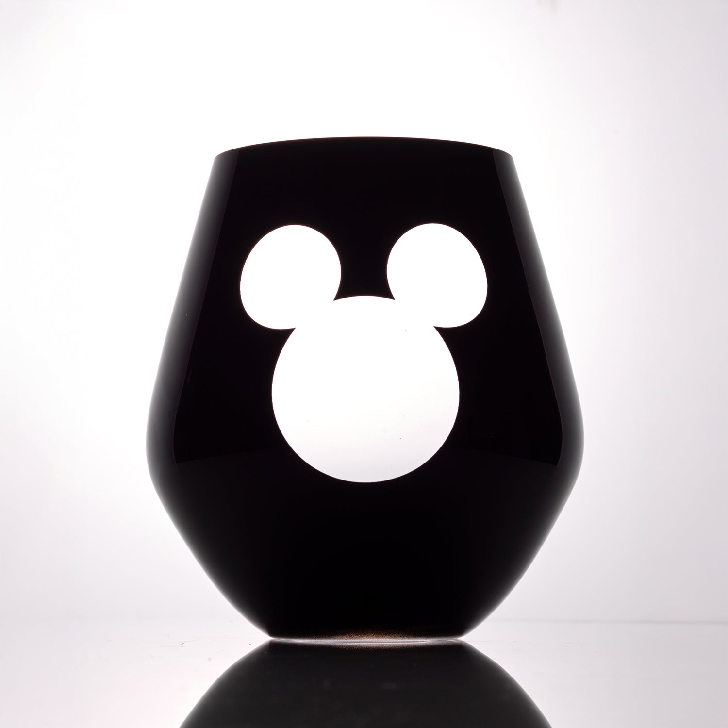 Disney Luxury Mickey Mouse Crystal Stemless Glasses, 20 oz