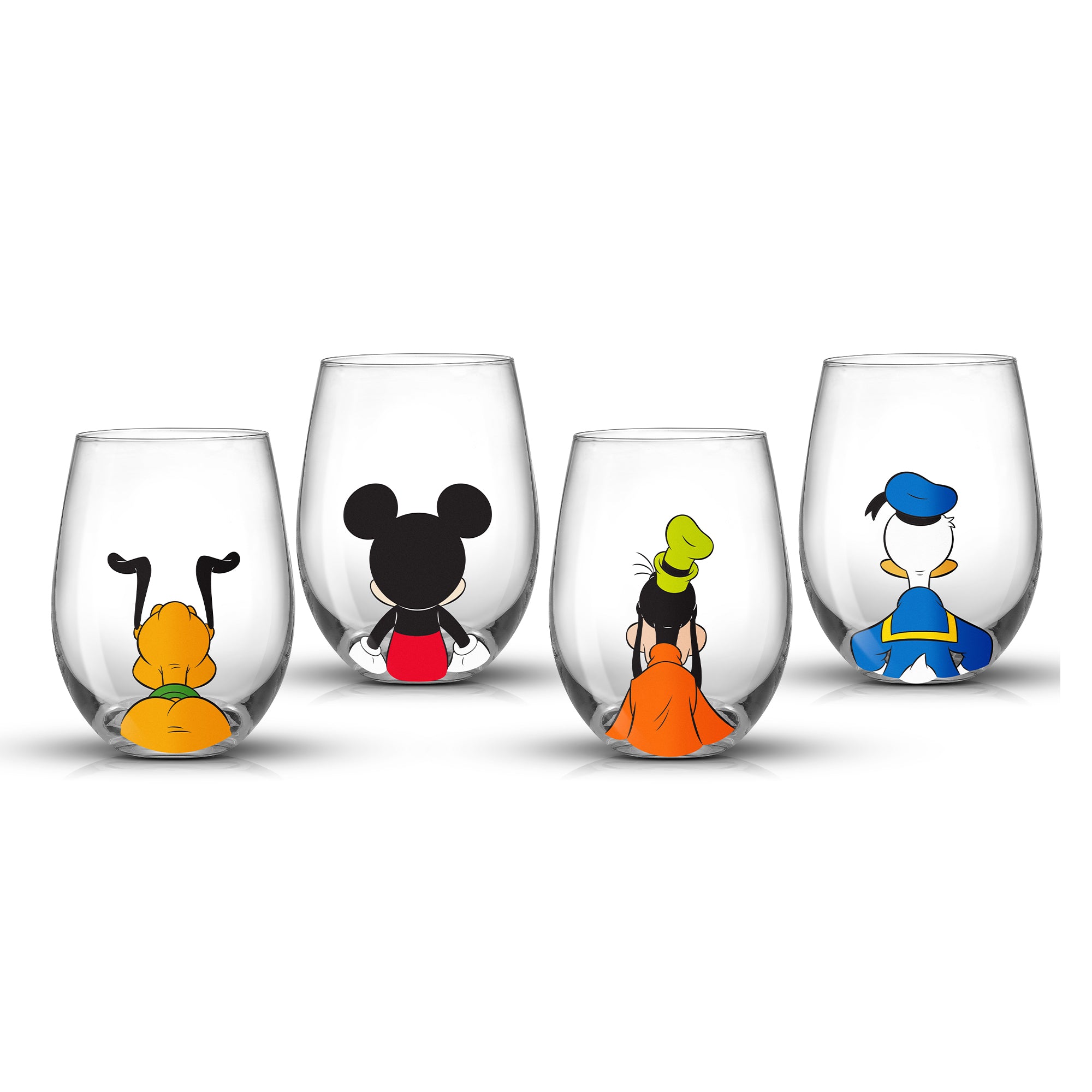 Disney Mickey Mouse & Friends Squad Stemless Glasses – JoyJolt